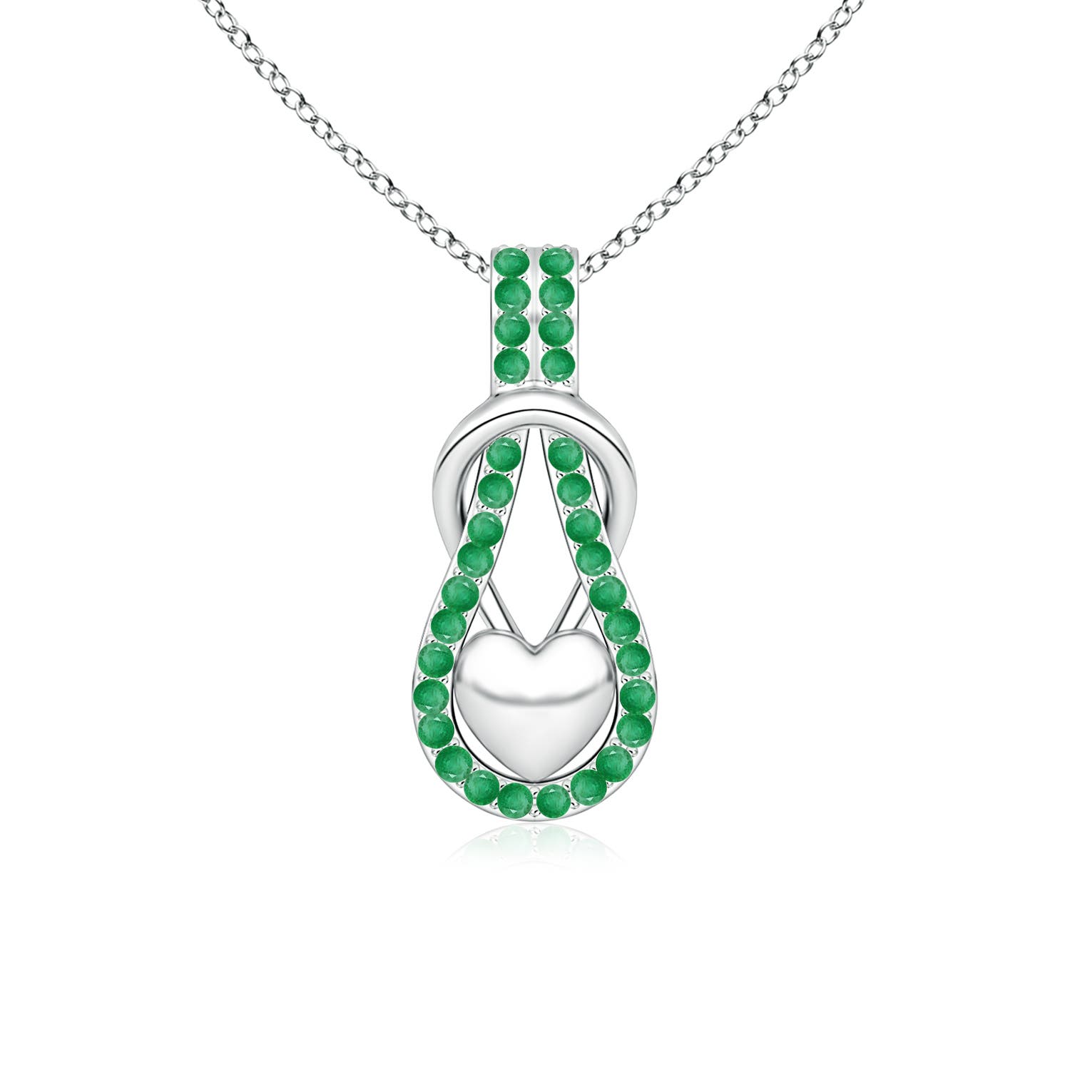 A - Emerald / 0.48 CT / 14 KT White Gold