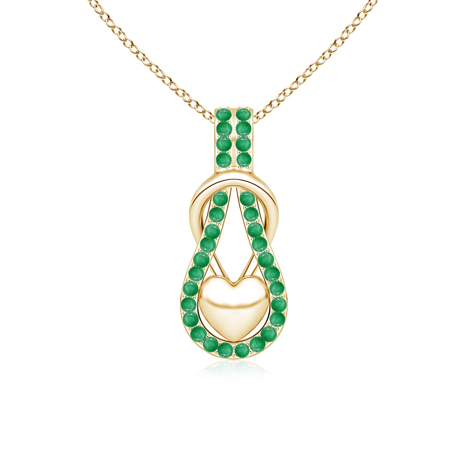 A - Emerald / 0.48 CT / 14 KT Yellow Gold