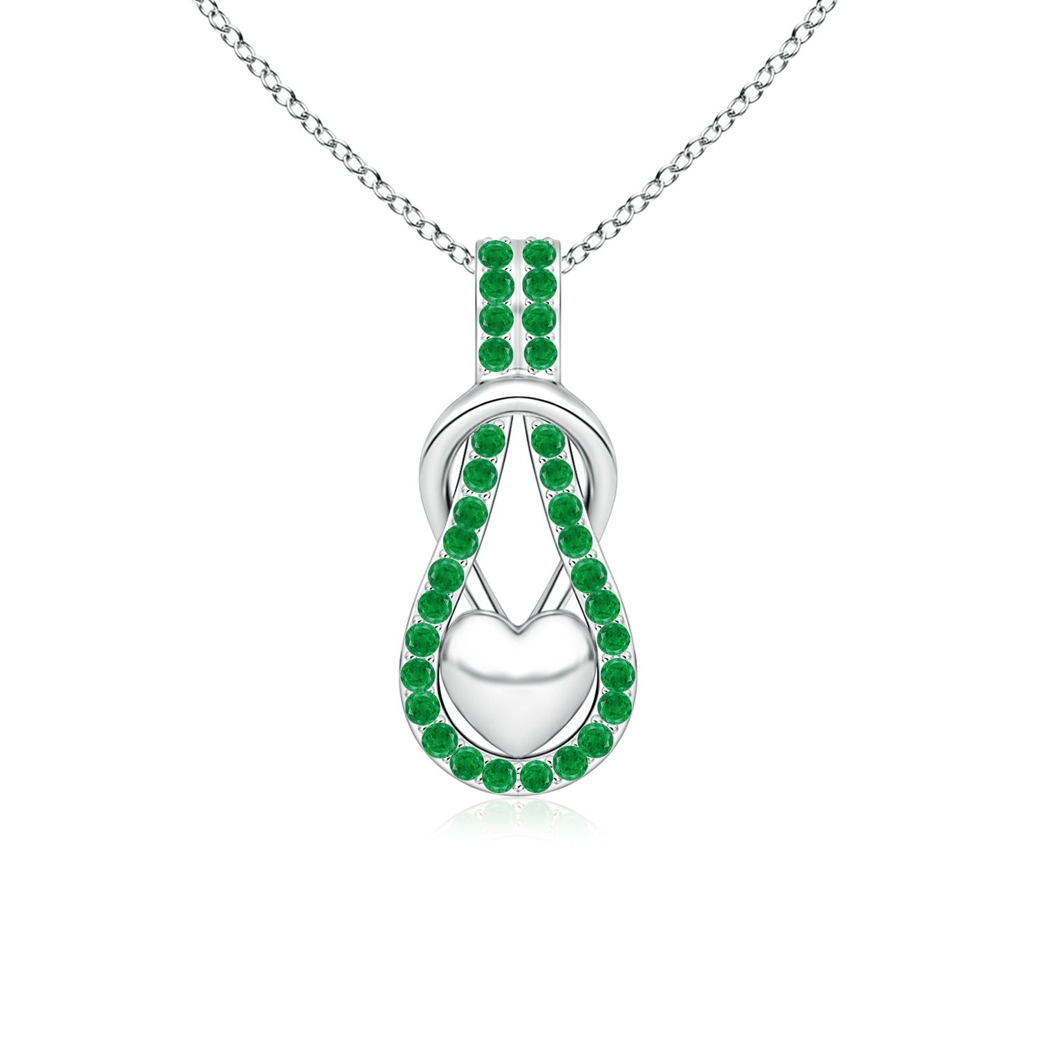 AA - Emerald / 0.48 CT / 14 KT White Gold