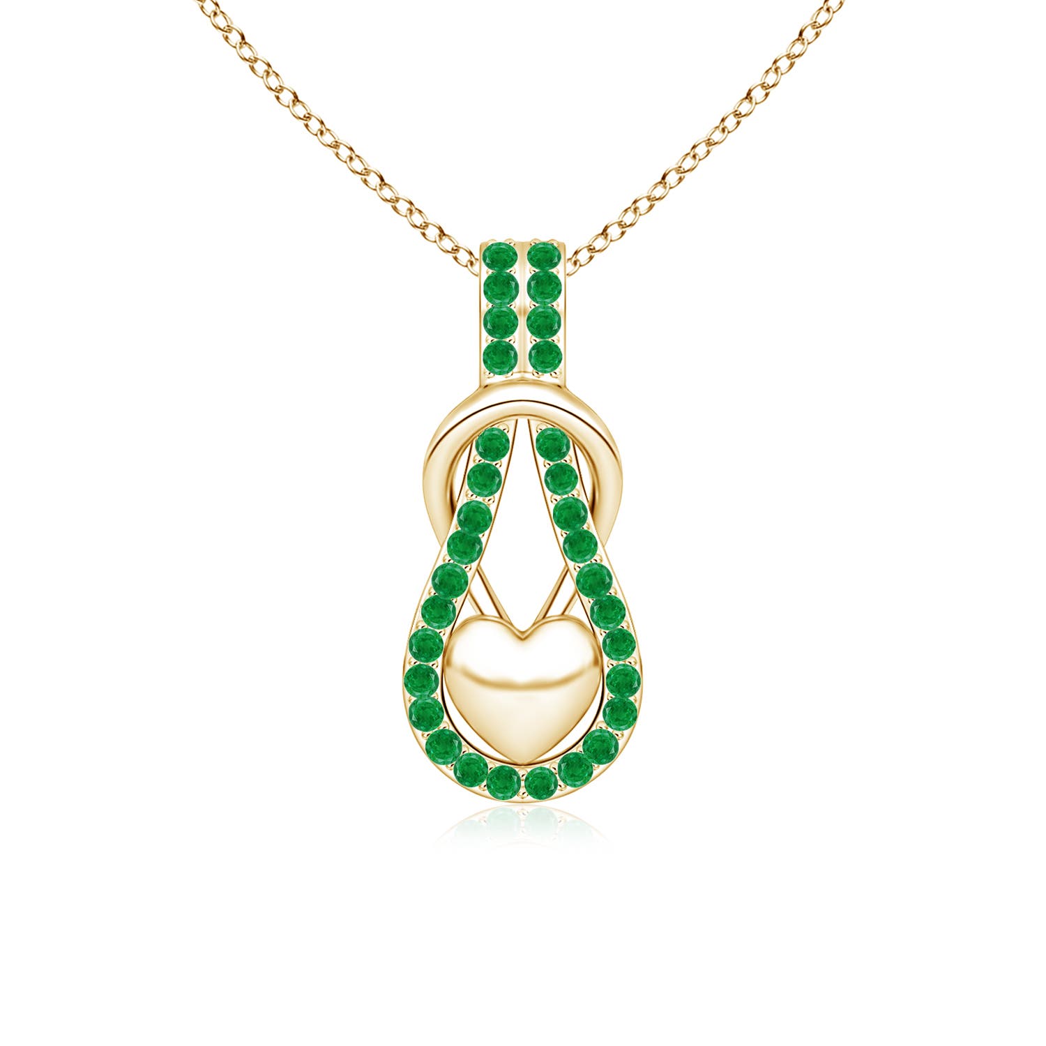 AA - Emerald / 0.48 CT / 14 KT Yellow Gold