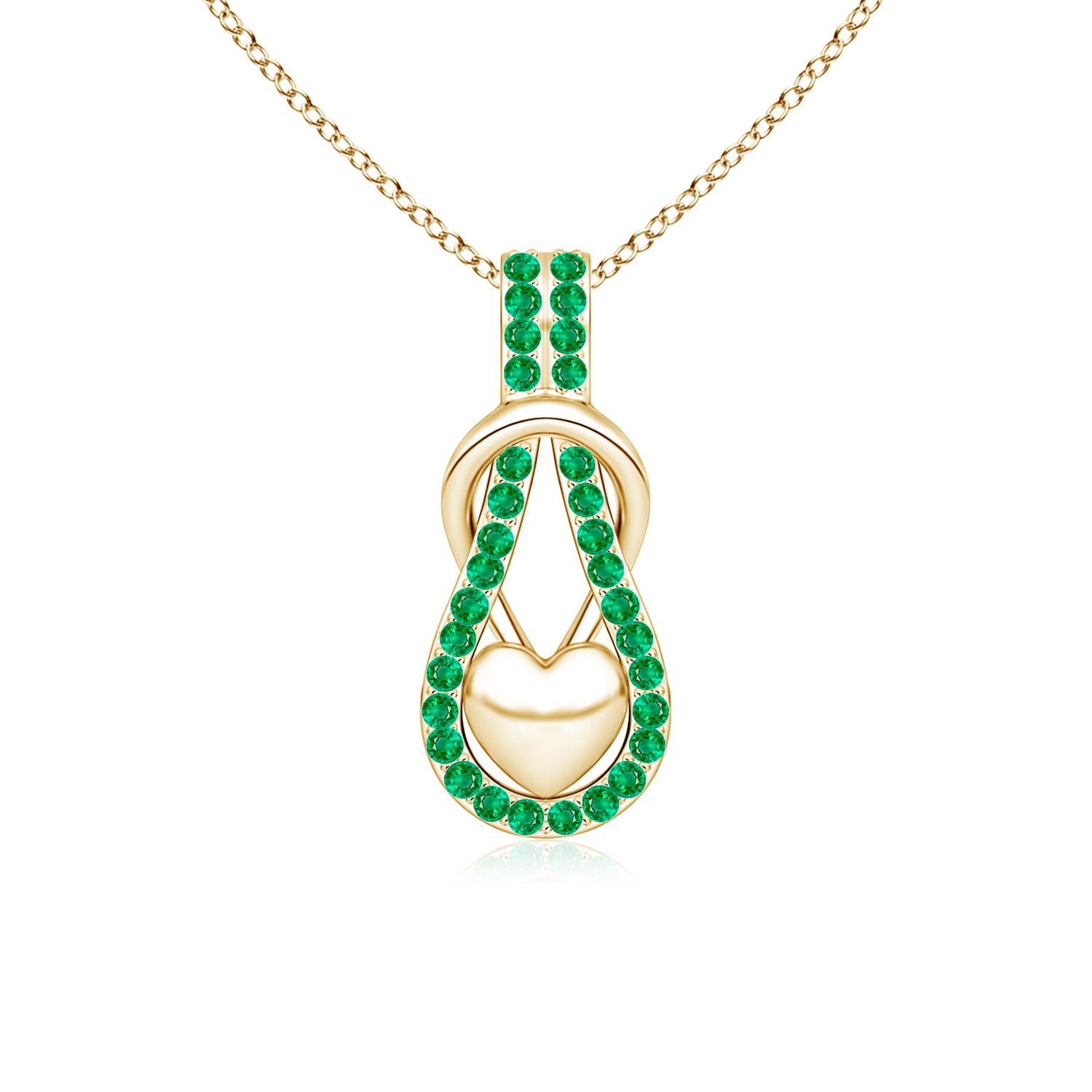AAA - Emerald / 0.48 CT / 14 KT Yellow Gold