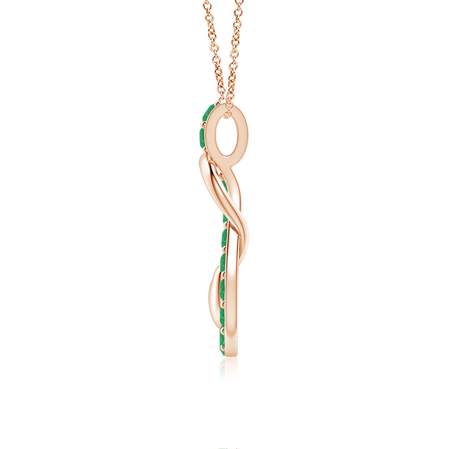 A - Emerald / 1.2 CT / 18 KT Rose Gold