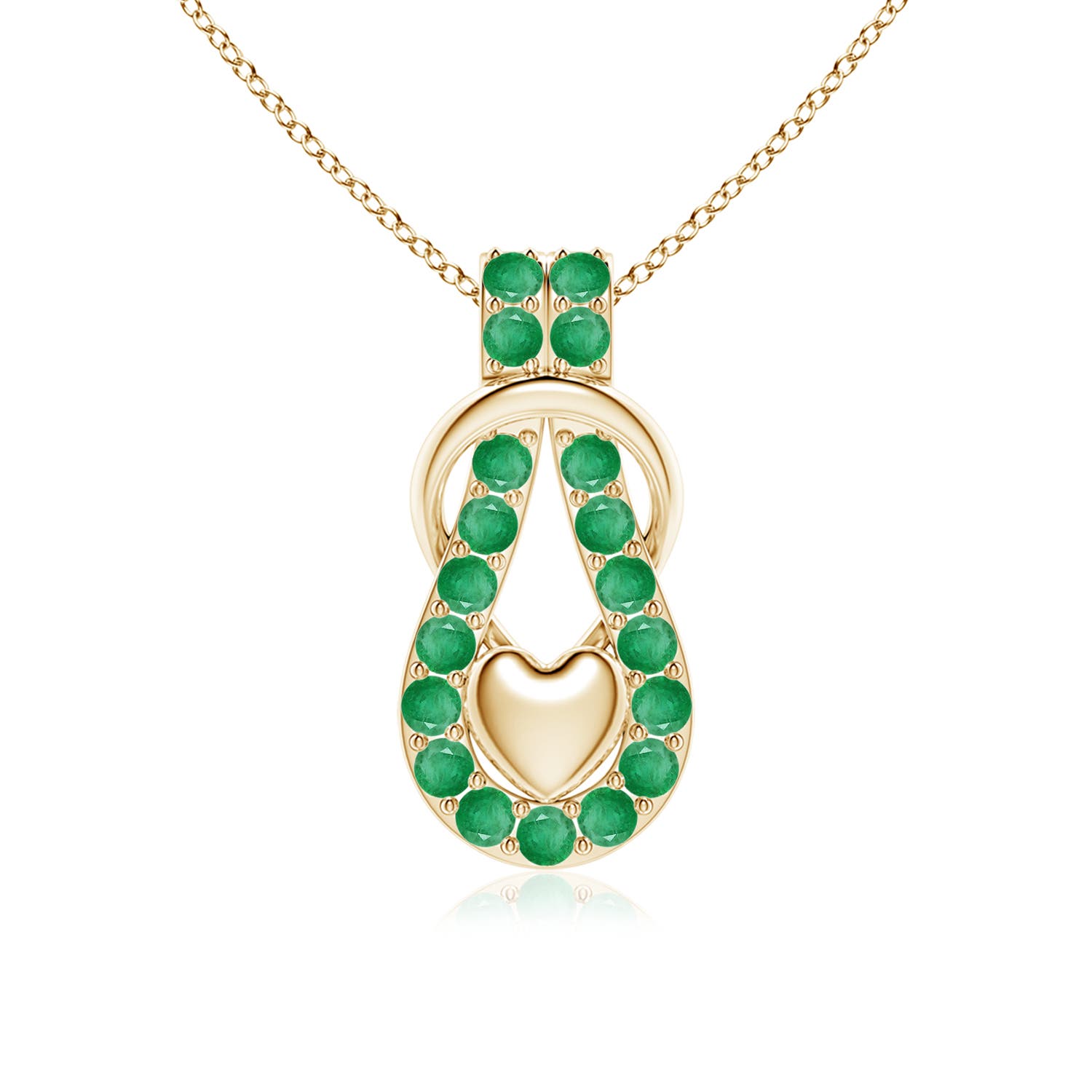 A - Emerald / 1.2 CT / 18 KT Yellow Gold