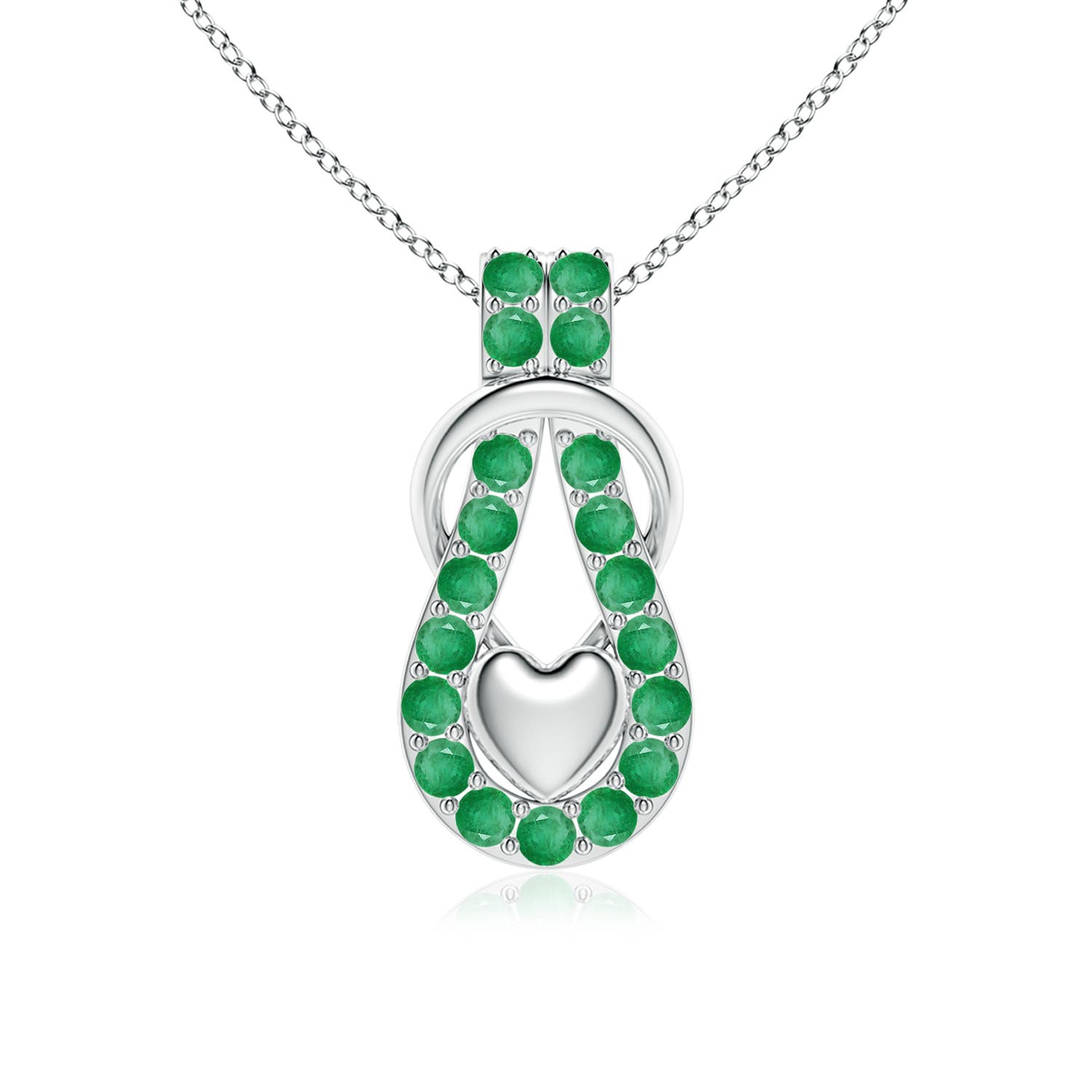 A - Emerald / 1.2 CT / 14 KT White Gold