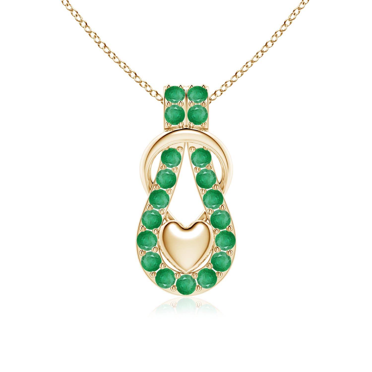 A - Emerald / 1.2 CT / 14 KT Yellow Gold