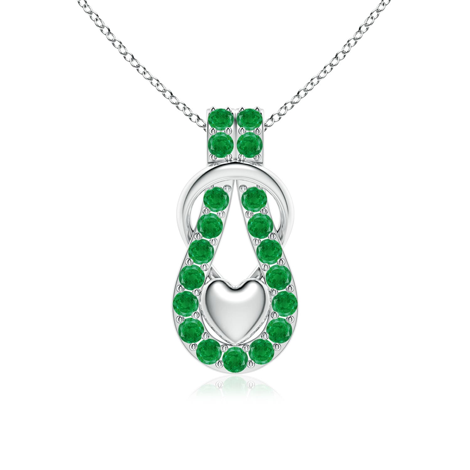 AA - Emerald / 1.2 CT / 14 KT White Gold