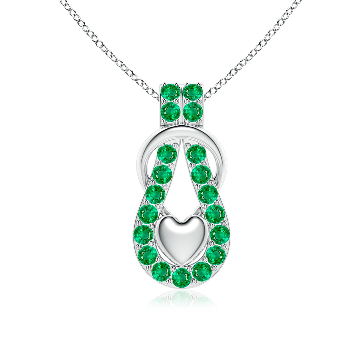 AAA - Emerald / 1.2 CT / 18 KT White Gold