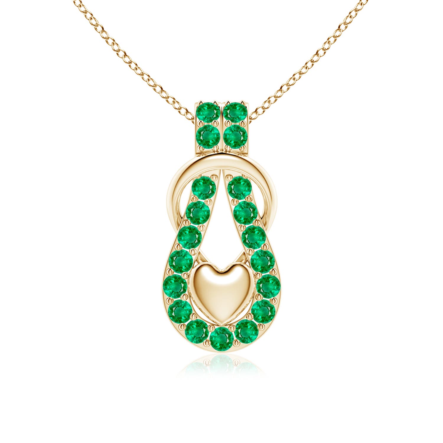 AAA - Emerald / 1.2 CT / 14 KT Yellow Gold