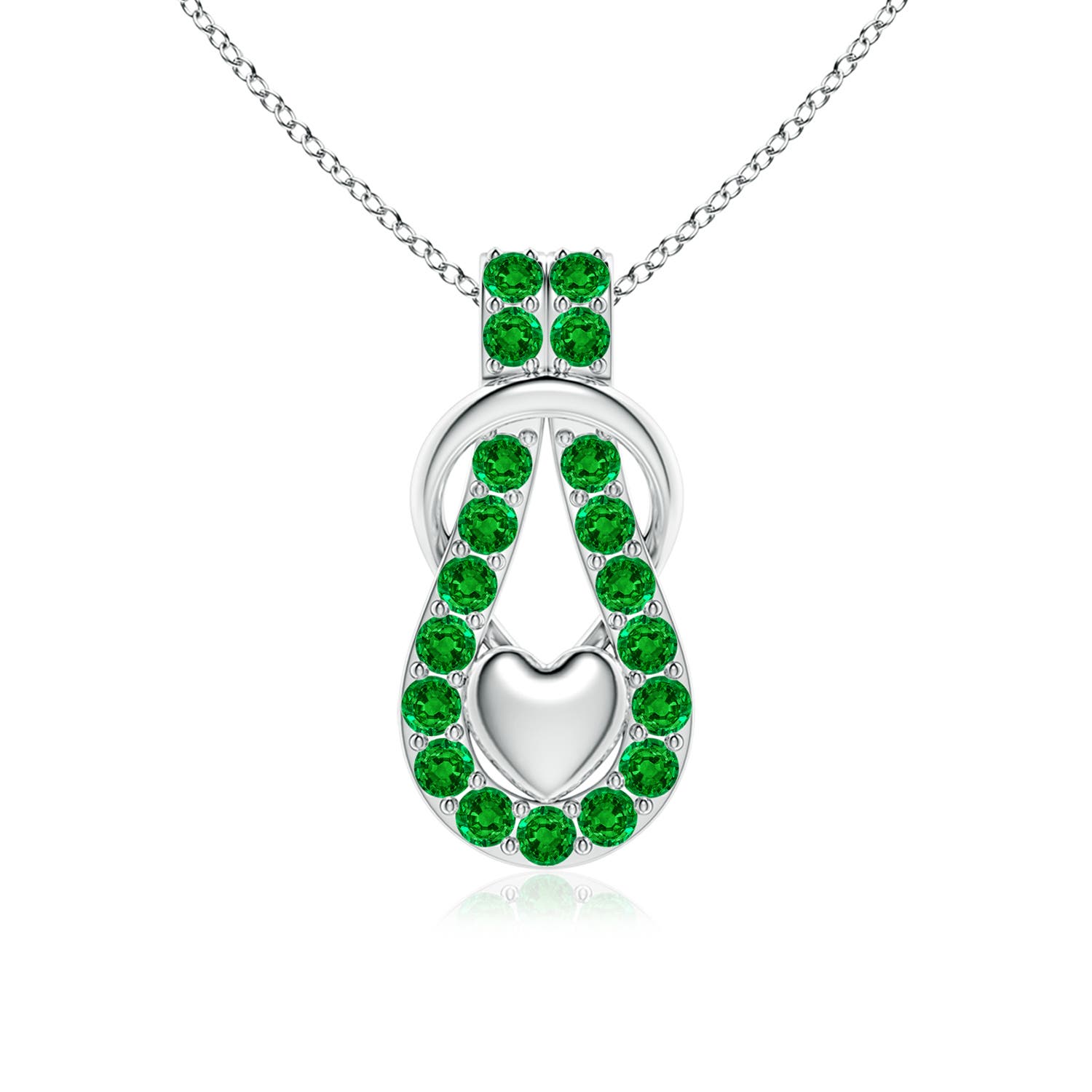 AAAA - Emerald / 1.2 CT / 18 KT White Gold