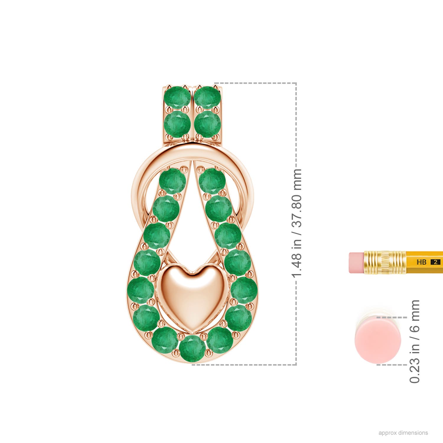 A - Emerald / 2.85 CT / 18 KT Rose Gold