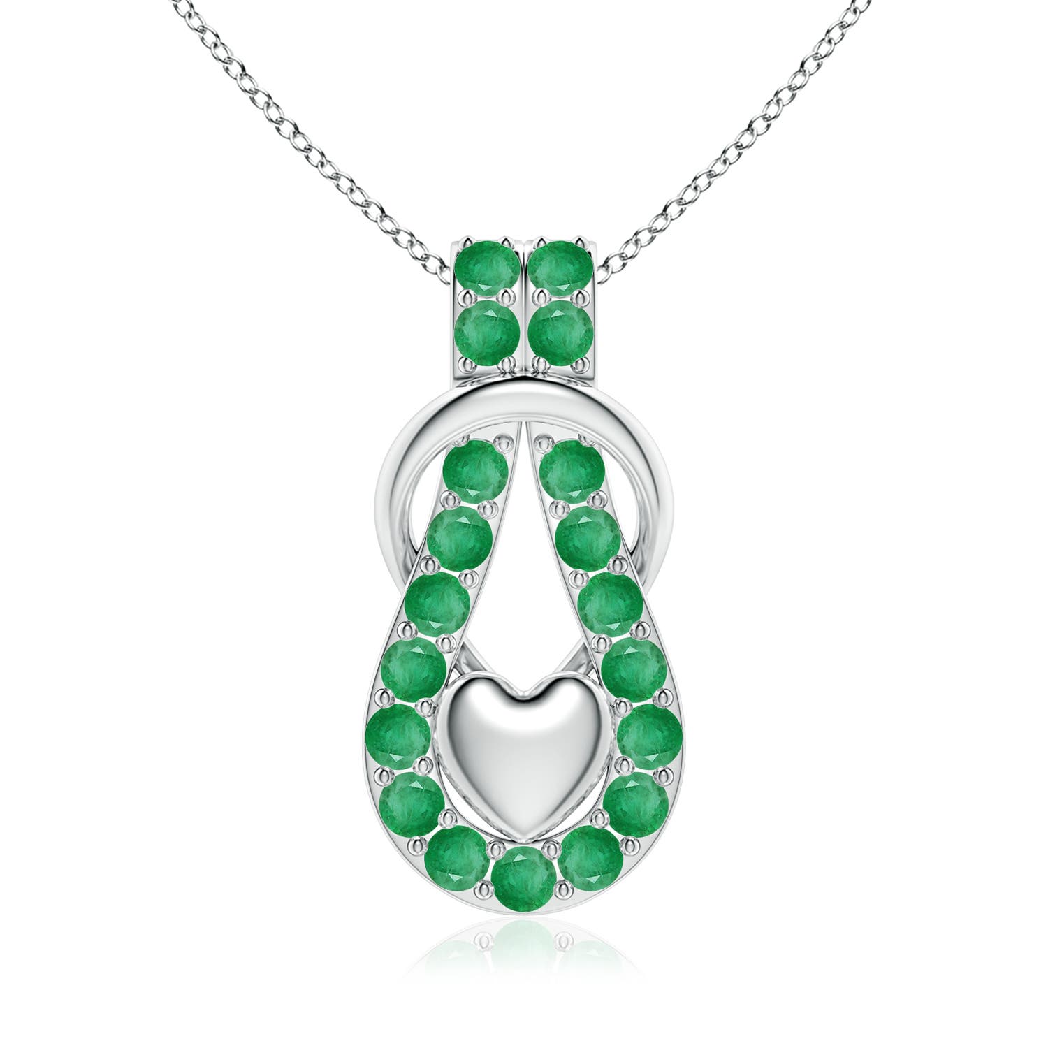 A - Emerald / 2.85 CT / 18 KT White Gold
