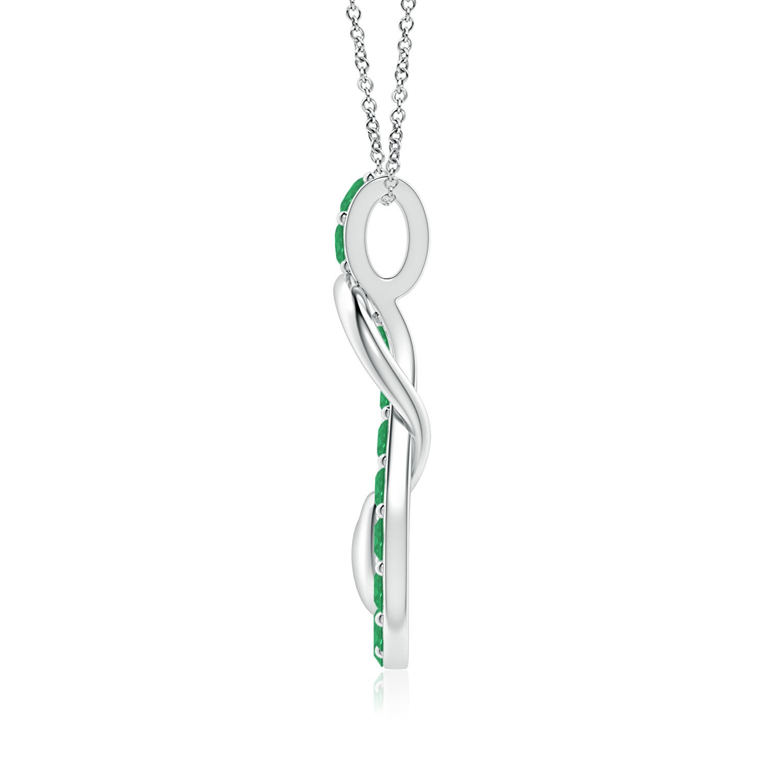 A - Emerald / 2.85 CT / 18 KT White Gold