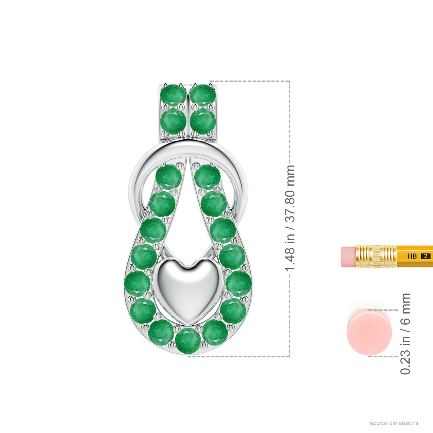 A - Emerald / 2.85 CT / 18 KT White Gold