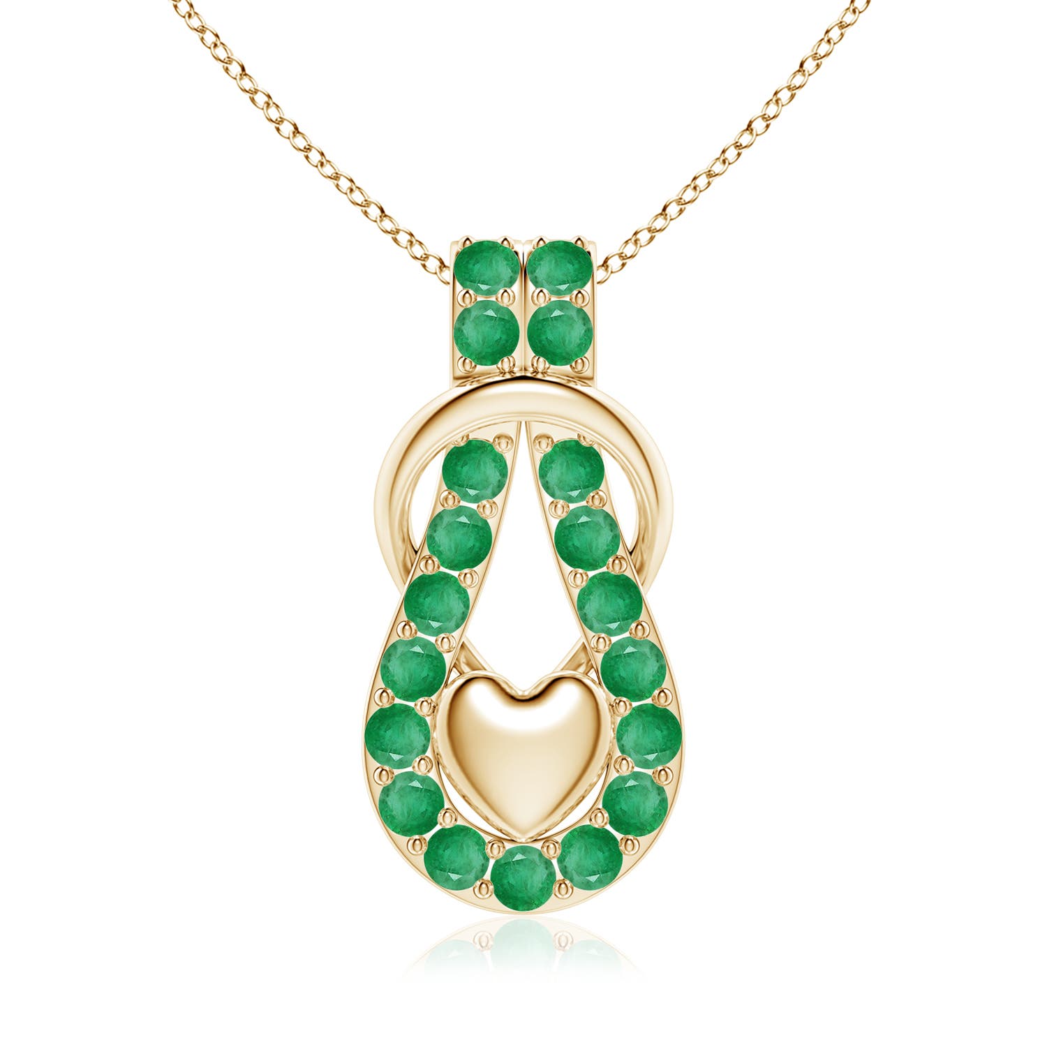 A - Emerald / 2.85 CT / 18 KT Yellow Gold