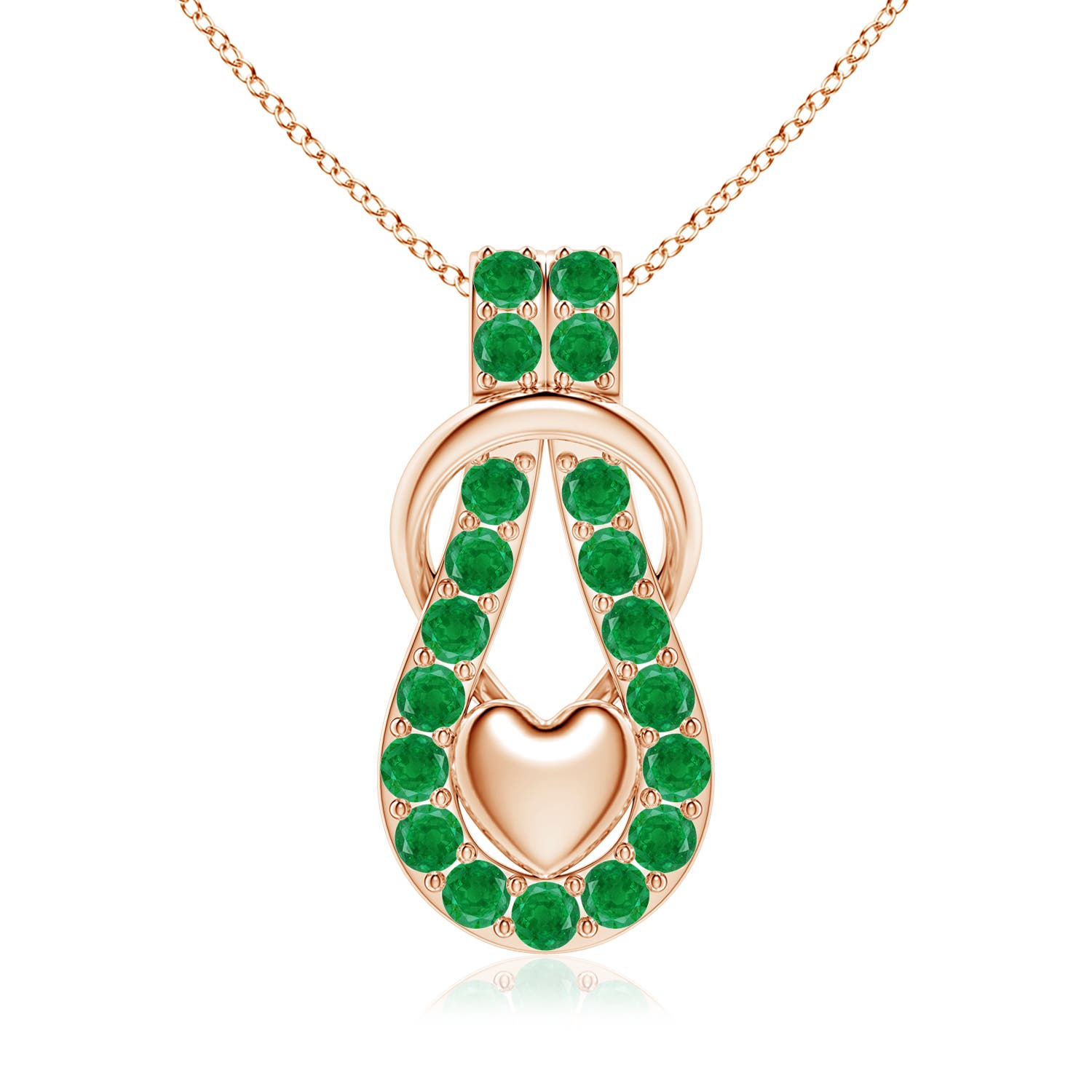 AA - Emerald / 2.85 CT / 18 KT Rose Gold