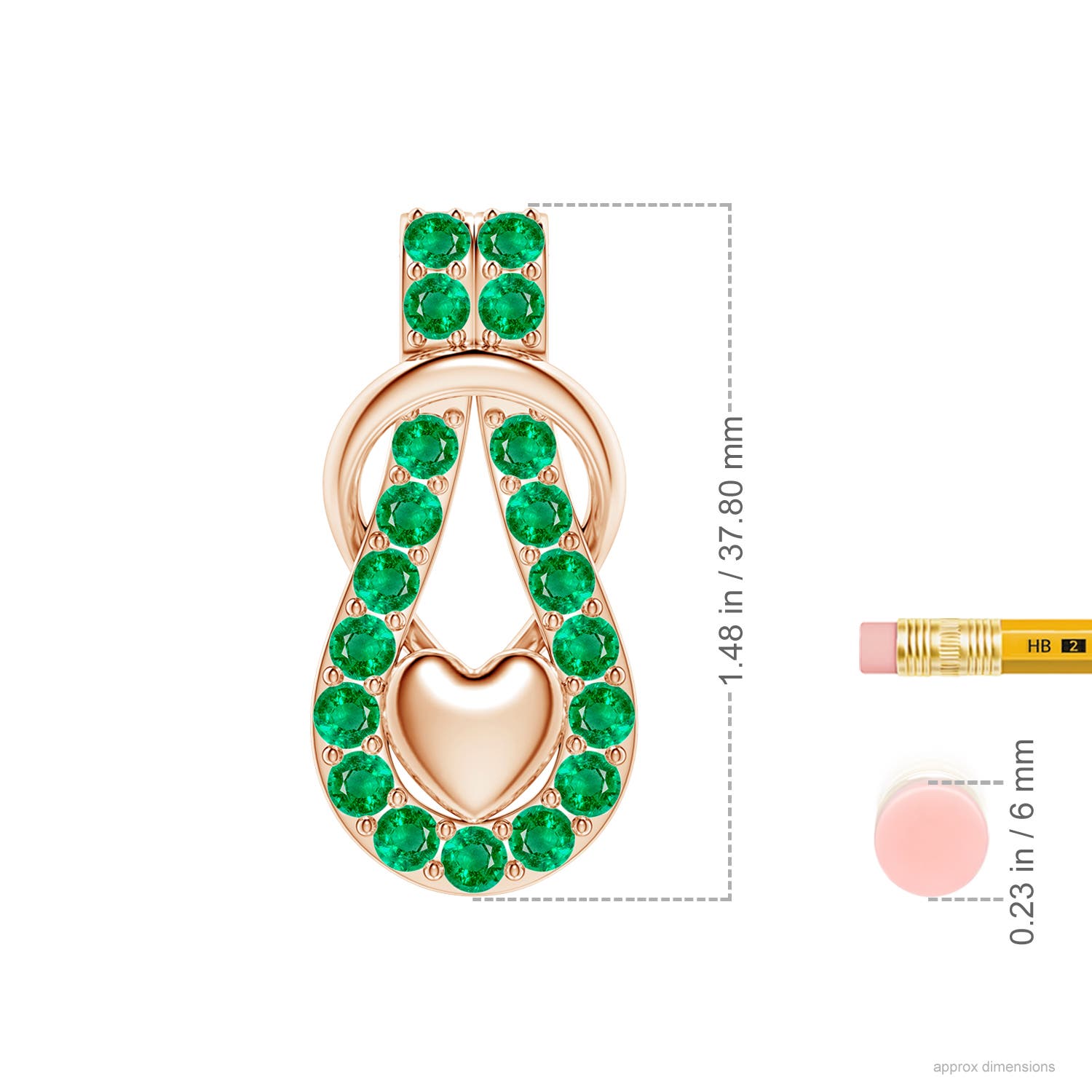 AAA - Emerald / 2.85 CT / 18 KT Rose Gold