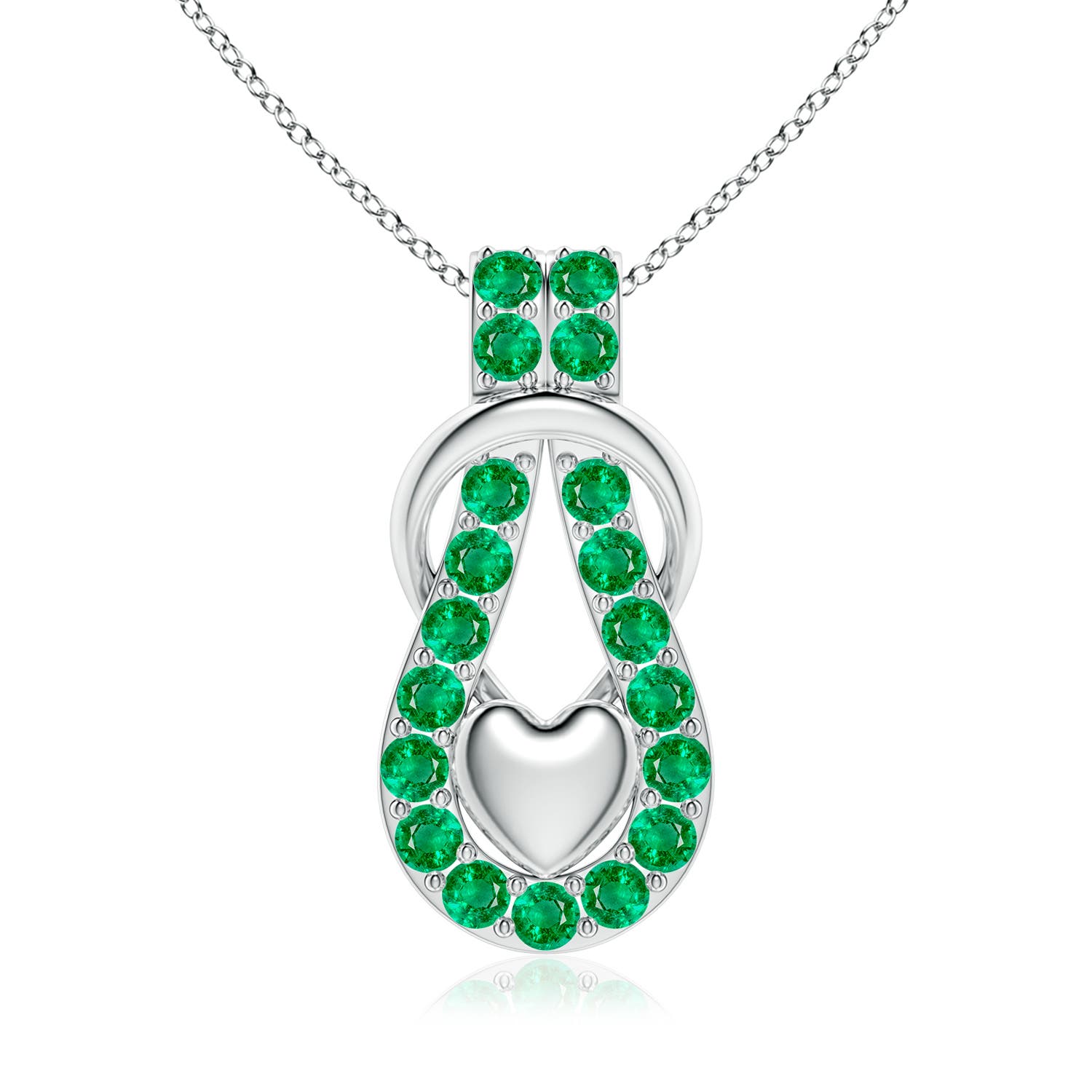 AAA - Emerald / 2.85 CT / 18 KT White Gold