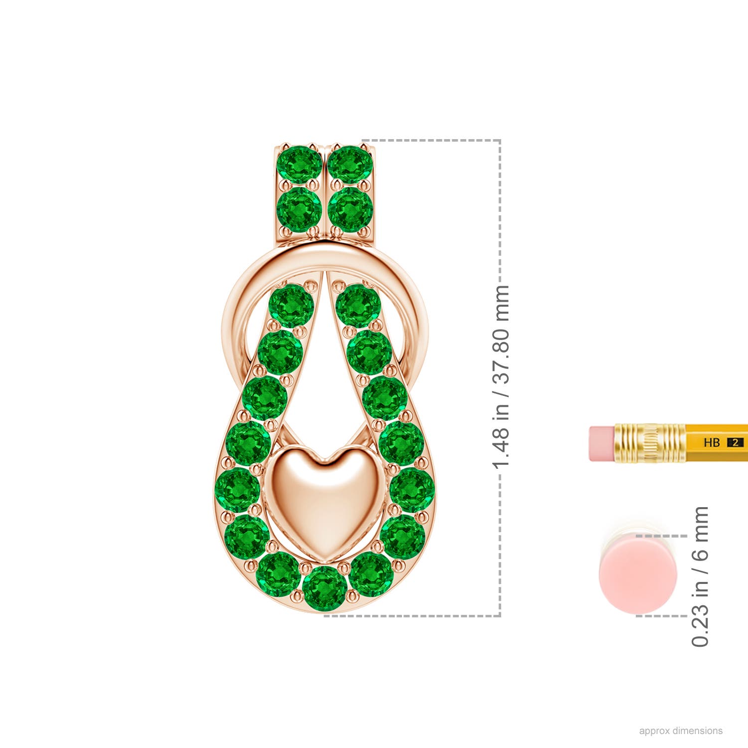 AAAA - Emerald / 2.85 CT / 18 KT Rose Gold