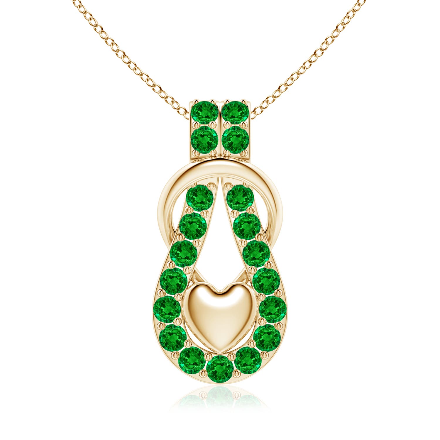 AAAA - Emerald / 2.85 CT / 18 KT Yellow Gold