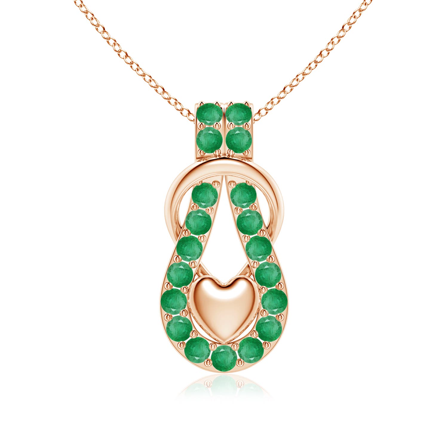 A - Emerald / 1.9 CT / 18 KT Rose Gold