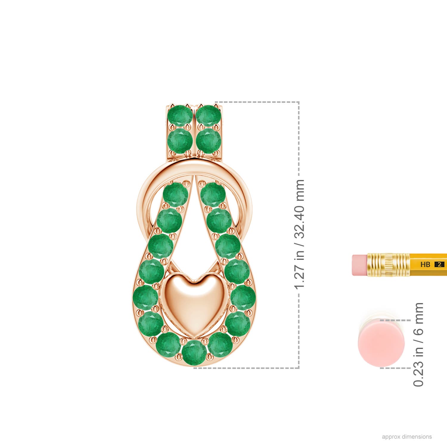 A - Emerald / 1.9 CT / 18 KT Rose Gold