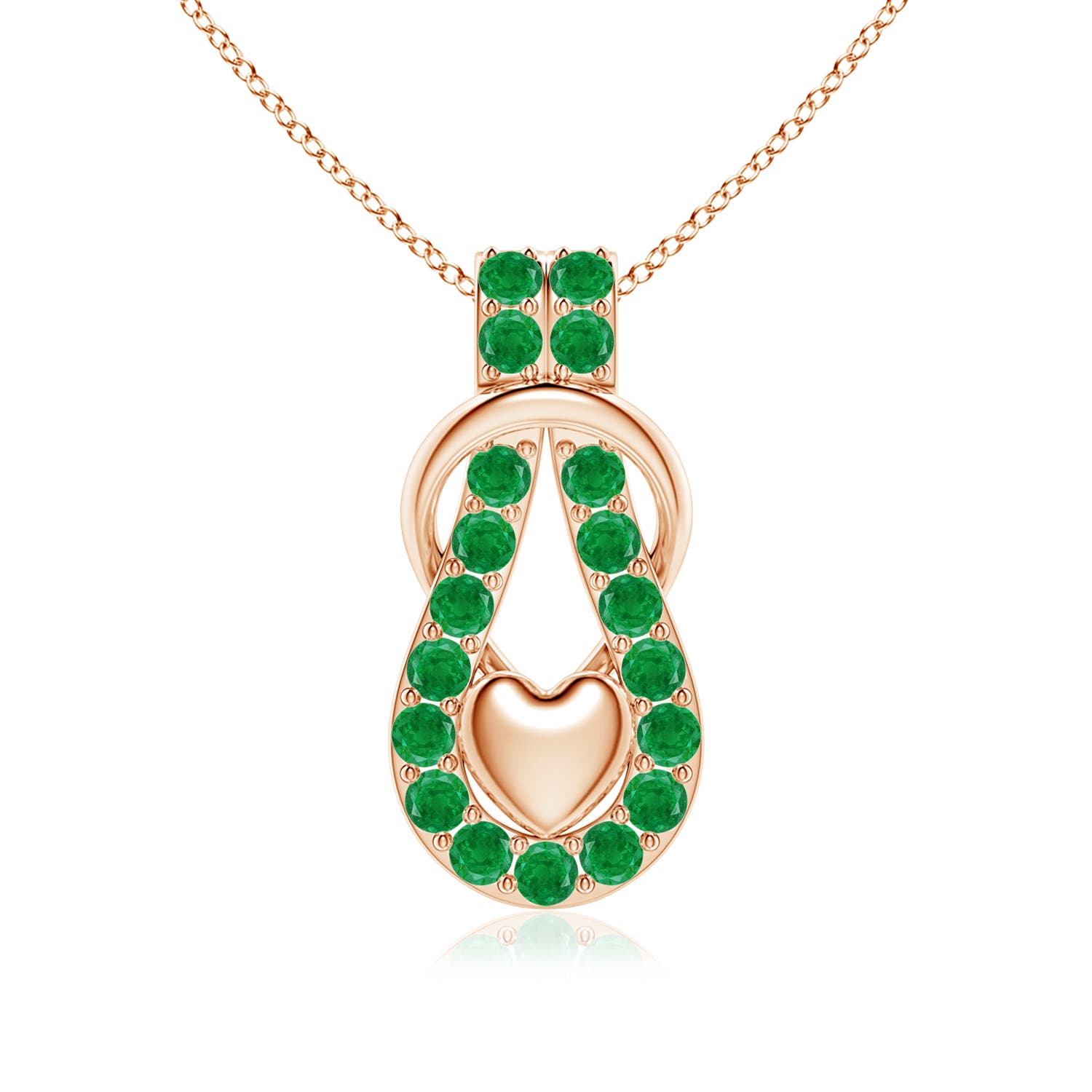 AA - Emerald / 1.9 CT / 18 KT Rose Gold