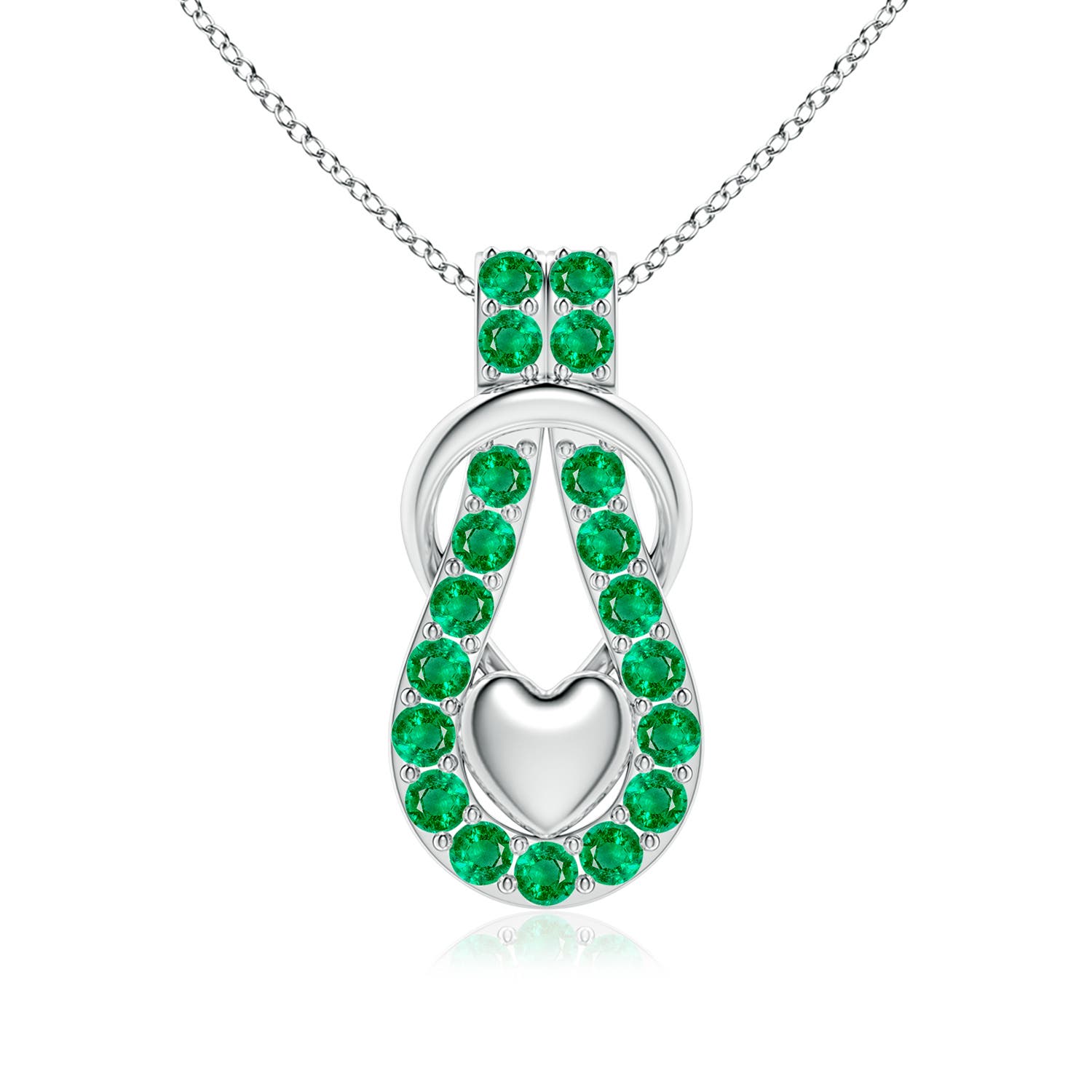 AAA - Emerald / 1.9 CT / 18 KT White Gold