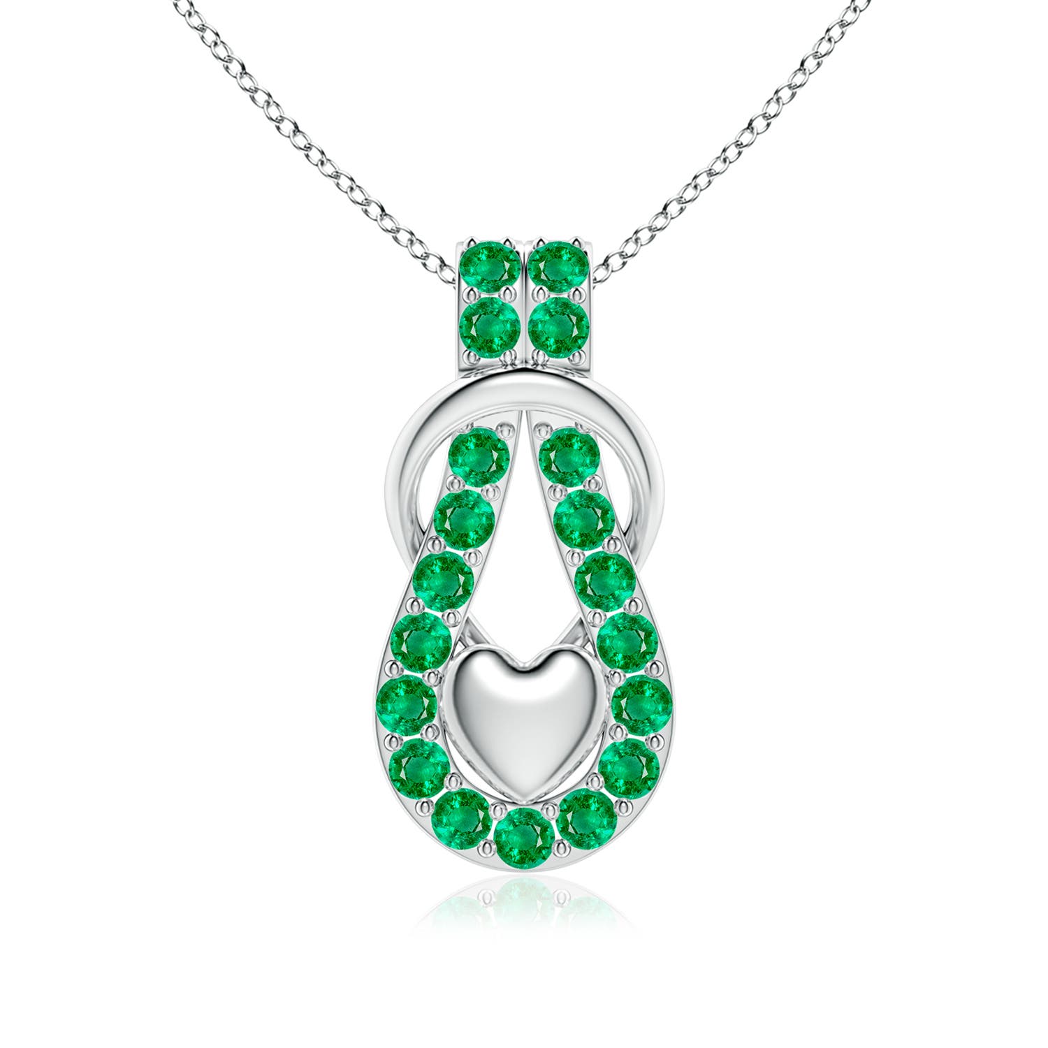AAA - Emerald / 1.9 CT / 14 KT White Gold