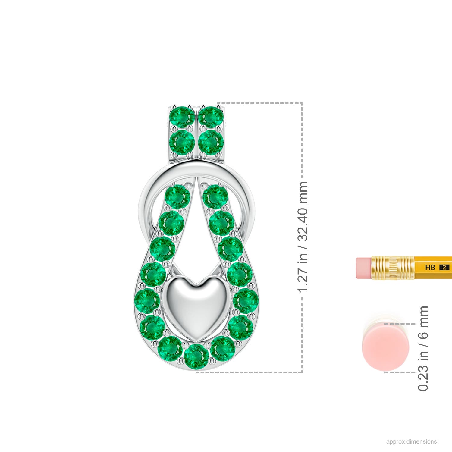 AAA - Emerald / 1.9 CT / 14 KT White Gold