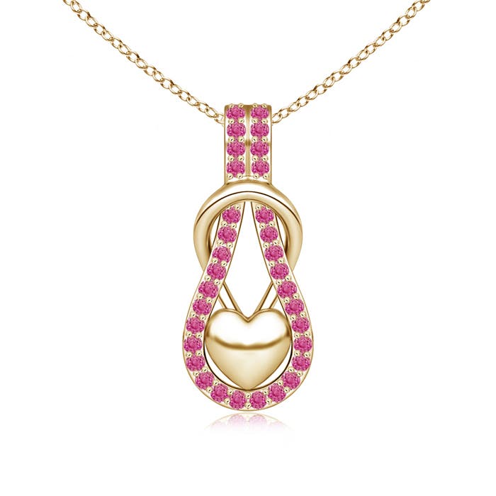 AAA - Pink Sapphire / 0.38 CT / 14 KT Yellow Gold