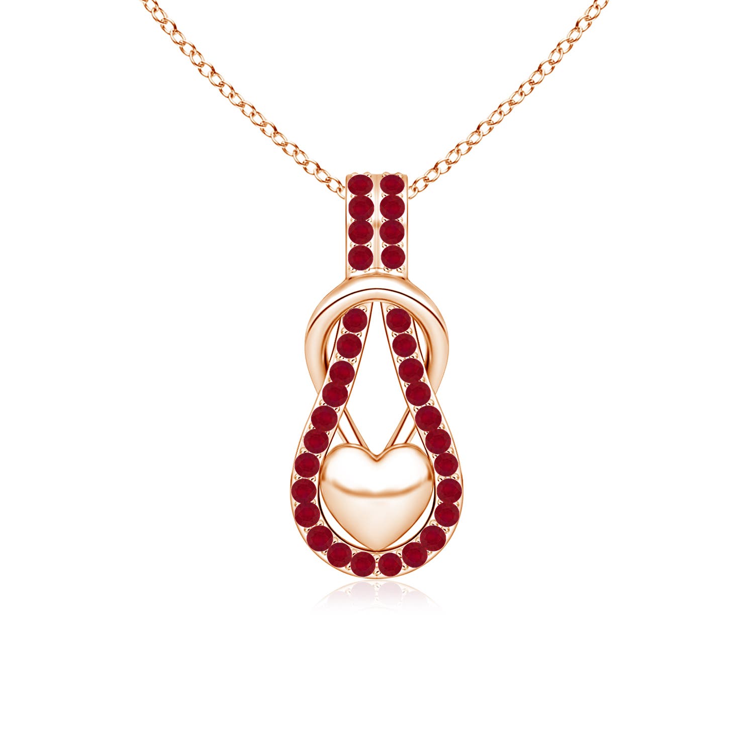 AA - Ruby / 0.48 CT / 14 KT Rose Gold