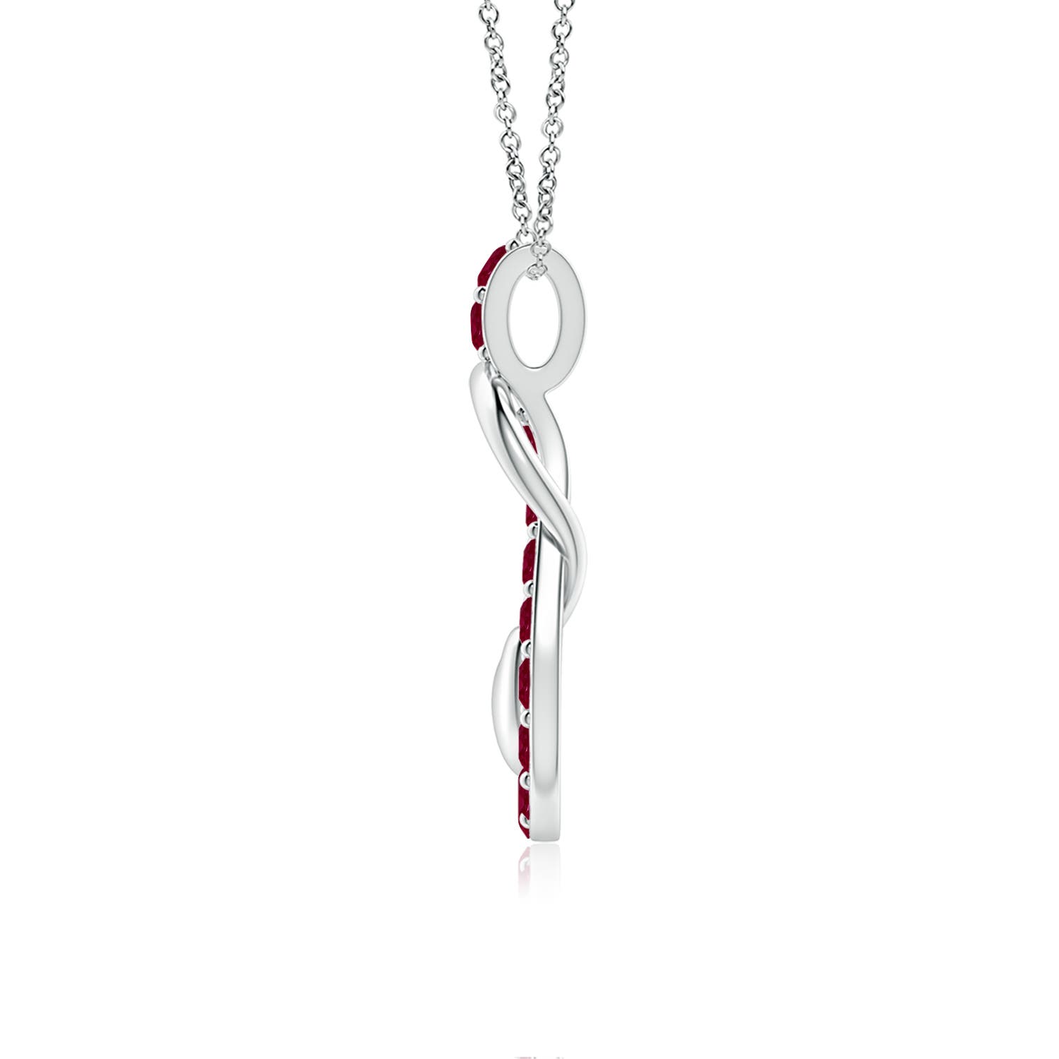 A - Ruby / 1.71 CT / 14 KT White Gold