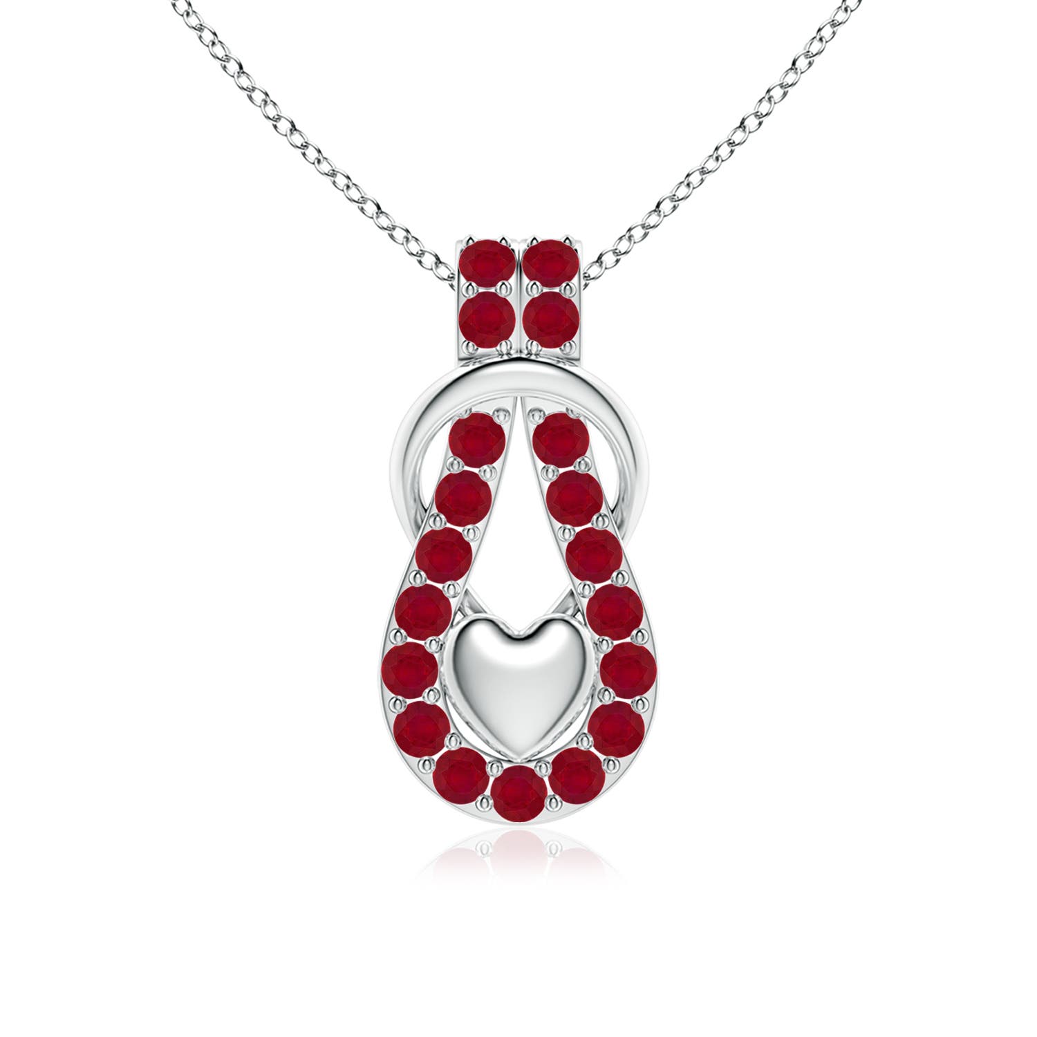 AA - Ruby / 1.71 CT / 14 KT White Gold