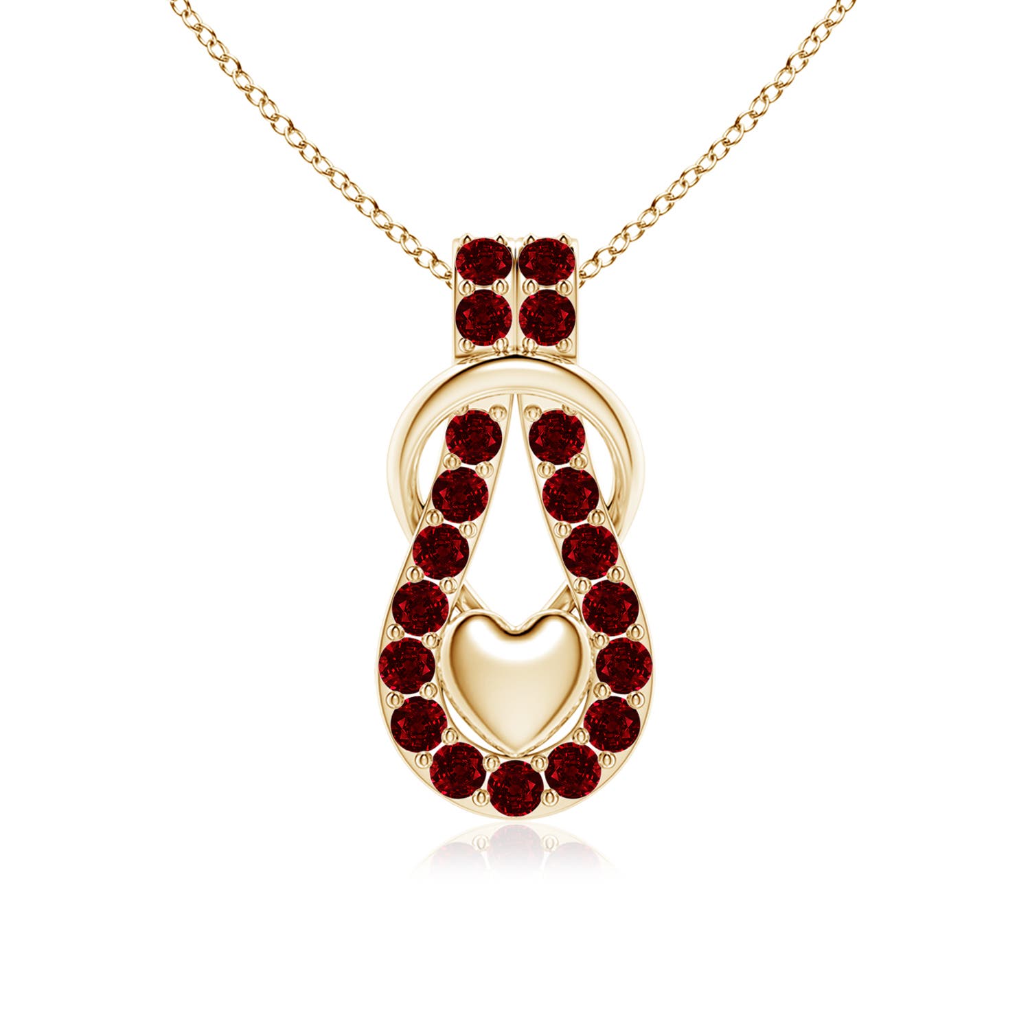 AAAA - Ruby / 1.71 CT / 14 KT Yellow Gold