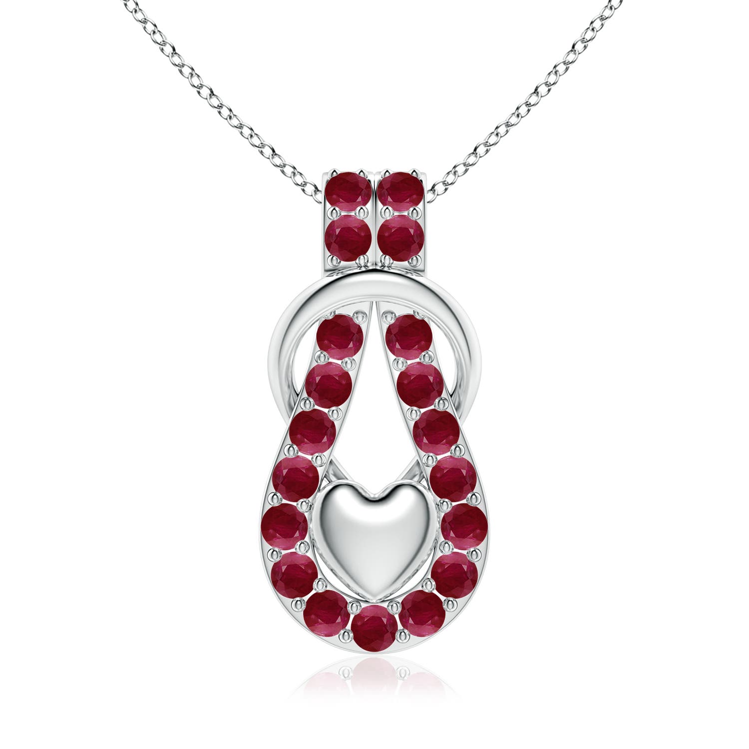 A - Ruby / 4.37 CT / 14 KT White Gold