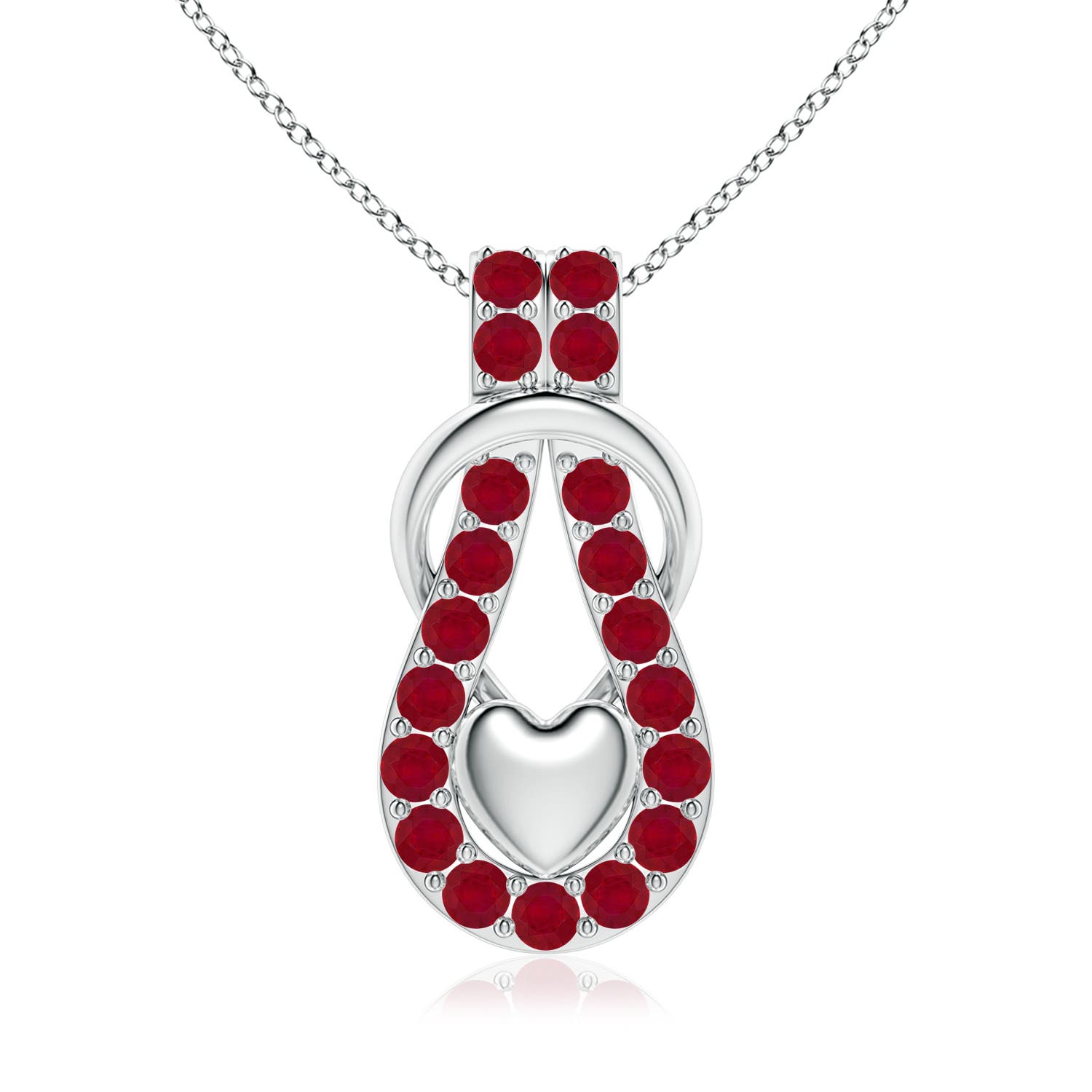 AA - Ruby / 4.37 CT / 14 KT White Gold