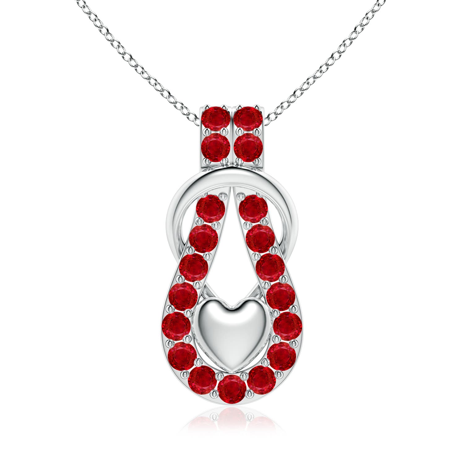 AAA - Ruby / 4.37 CT / 14 KT White Gold