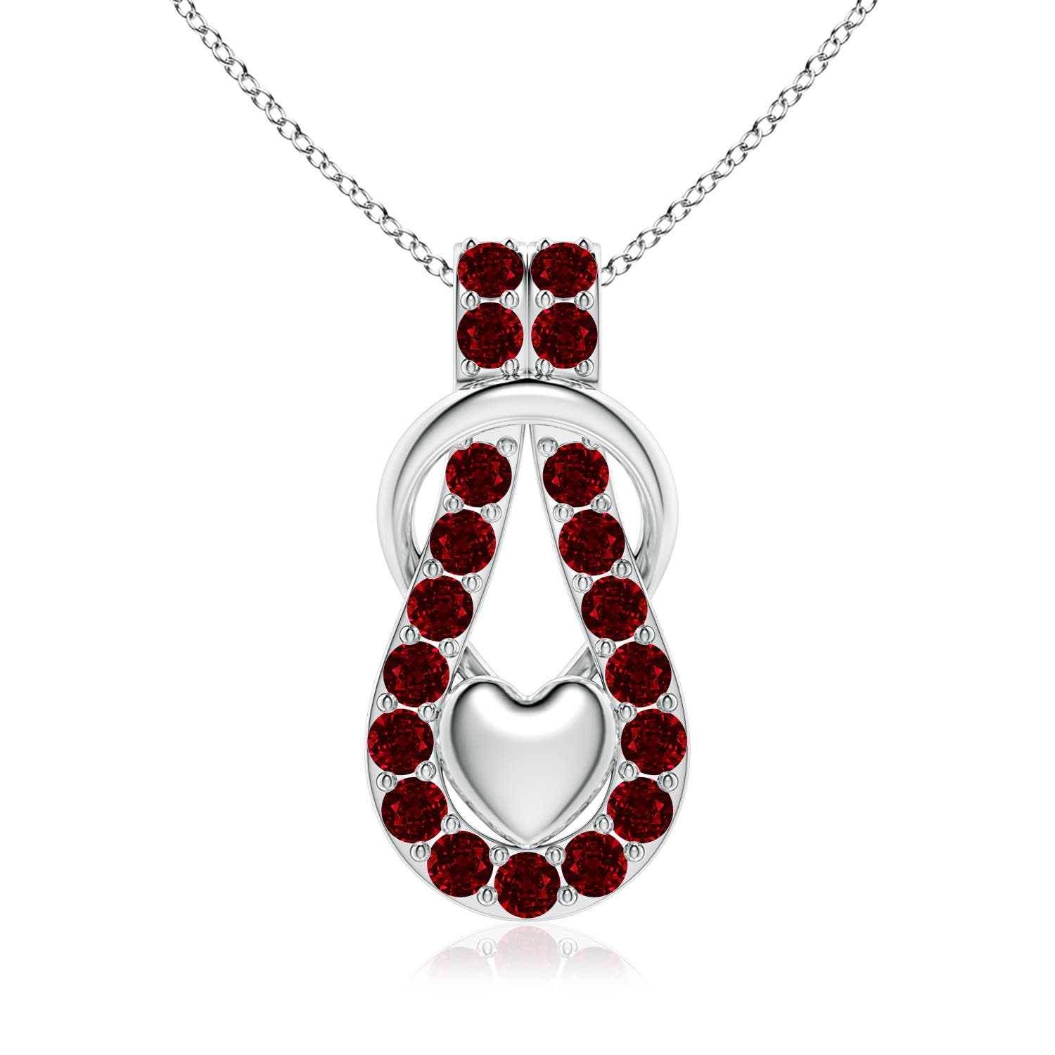 AAAA - Ruby / 4.37 CT / 14 KT White Gold