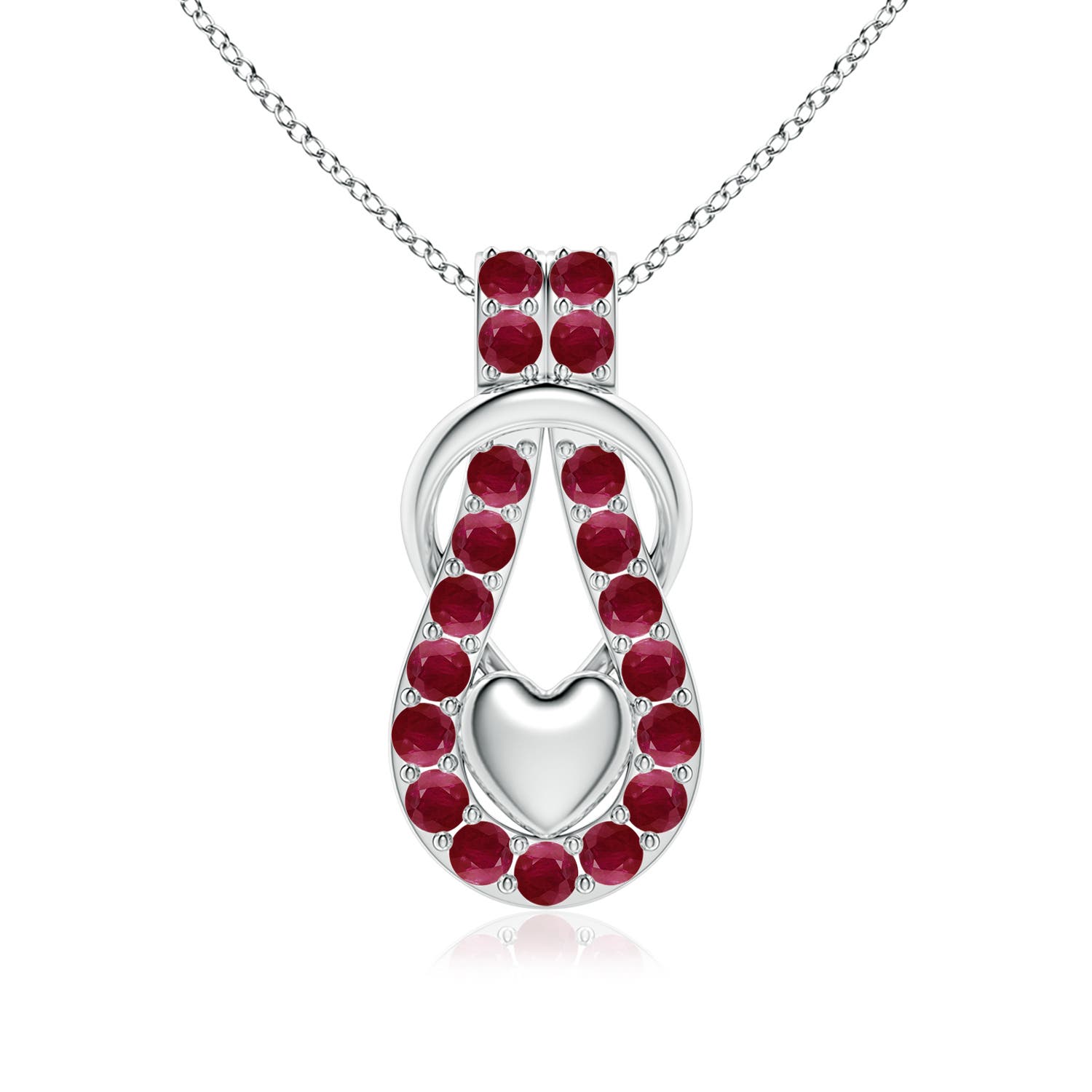 A - Ruby / 2.85 CT / 14 KT White Gold