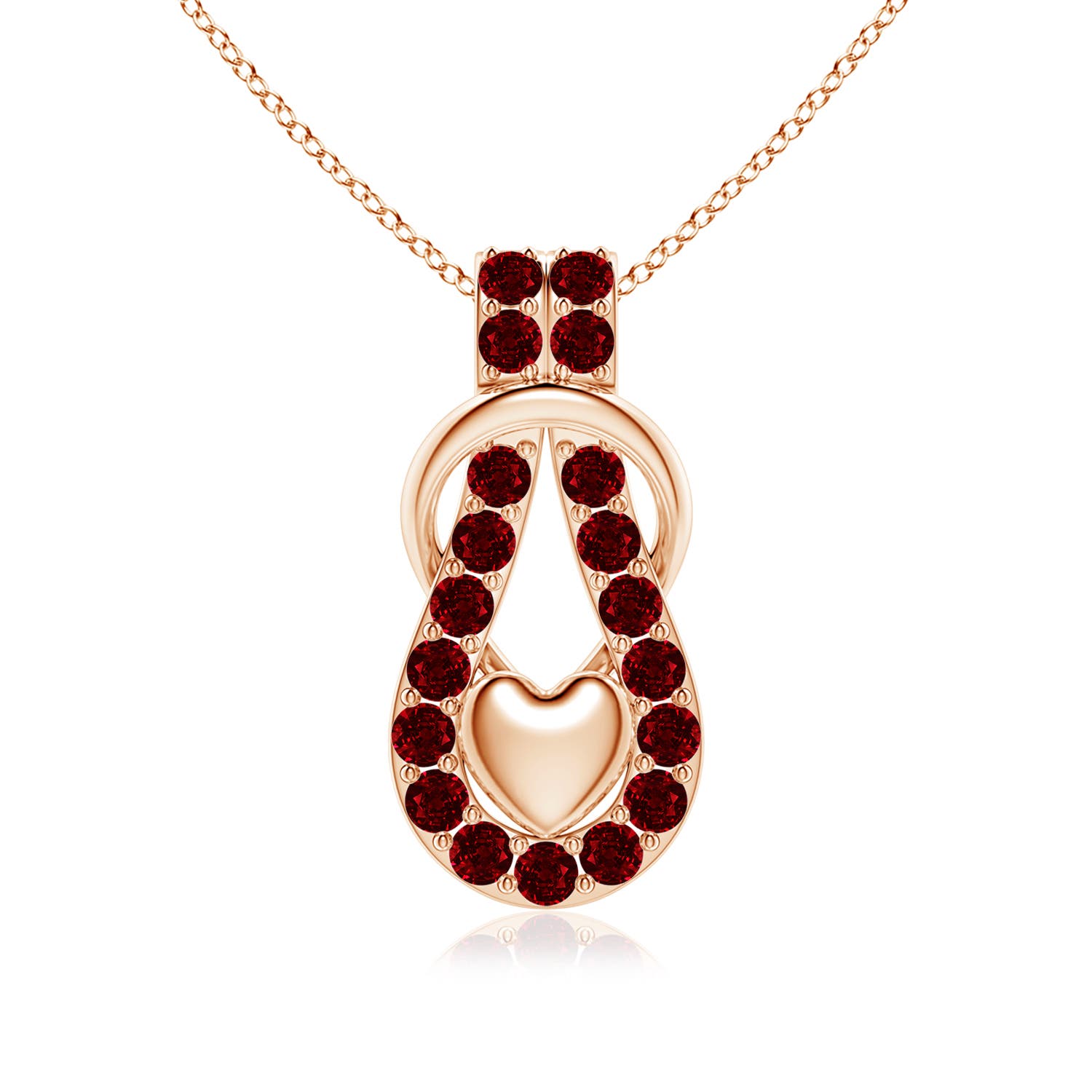 AAAA - Ruby / 2.85 CT / 14 KT Rose Gold