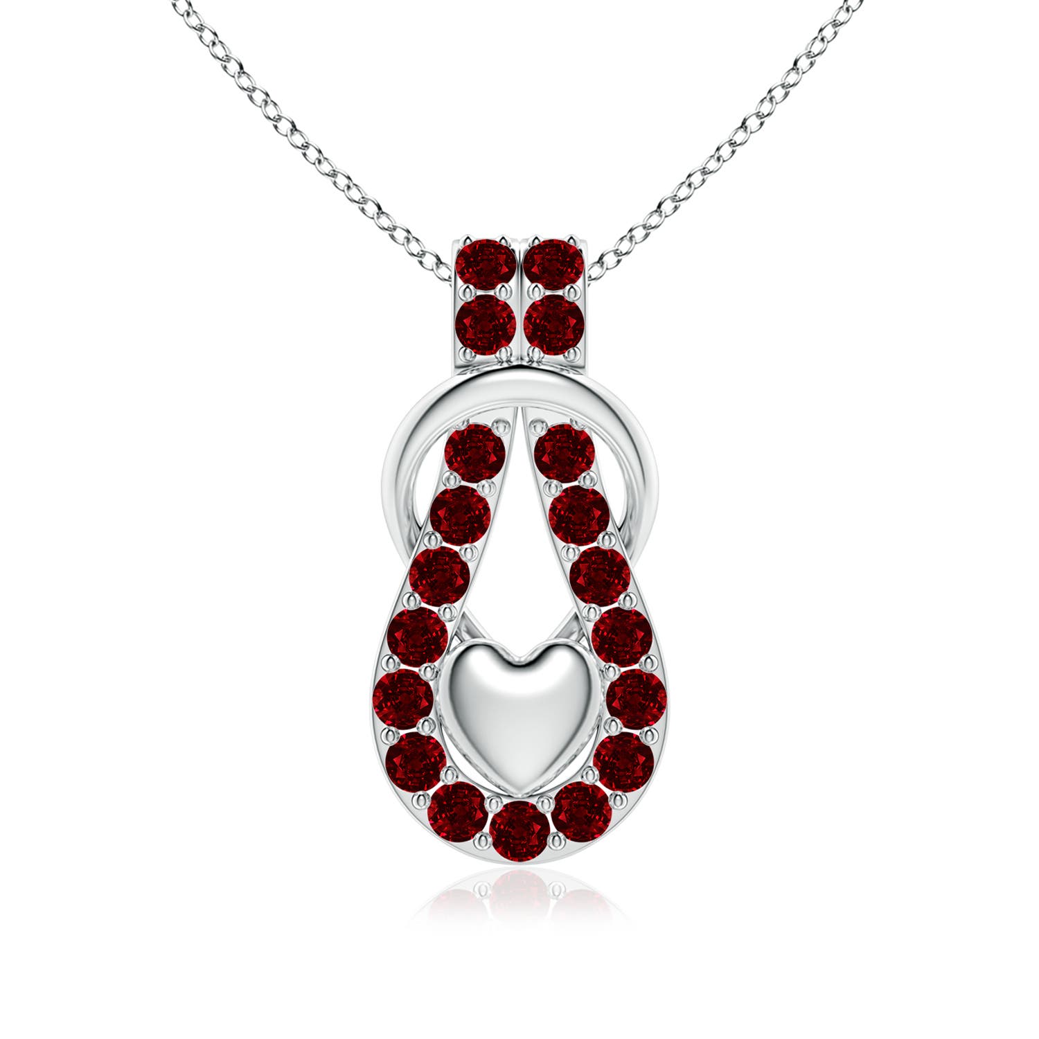 AAAA - Ruby / 2.85 CT / 14 KT White Gold