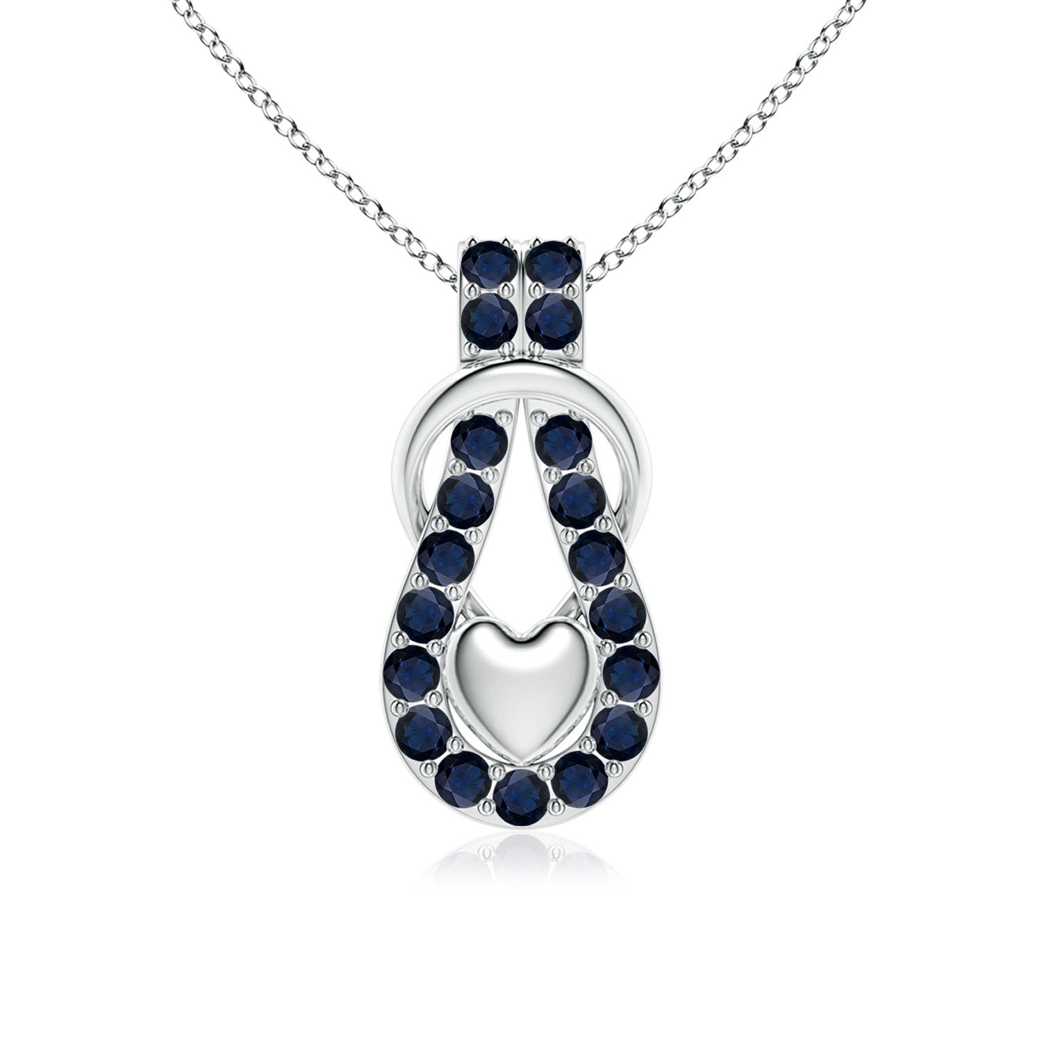 A - Blue Sapphire / 1.71 CT / 14 KT White Gold