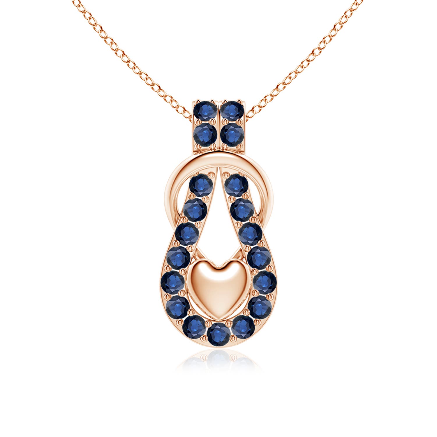 AA - Blue Sapphire / 1.71 CT / 14 KT Rose Gold