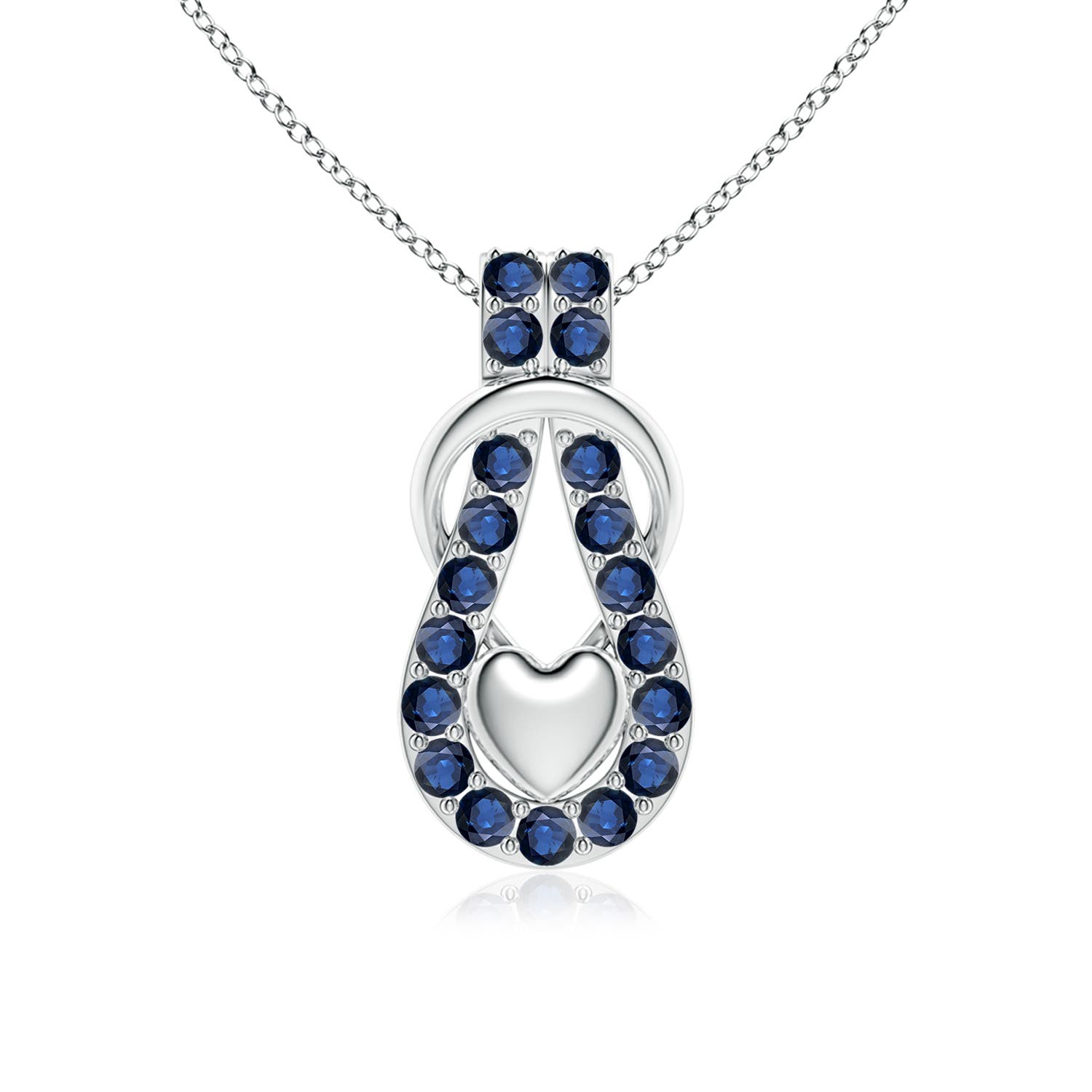 AA - Blue Sapphire / 1.71 CT / 14 KT White Gold