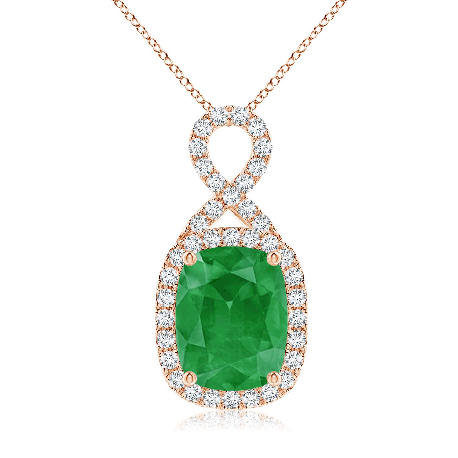 A - Emerald / 1.48 CT / 14 KT Rose Gold