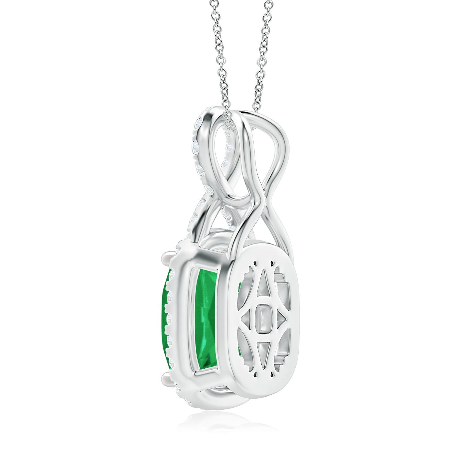 A - Emerald / 1.48 CT / 14 KT White Gold