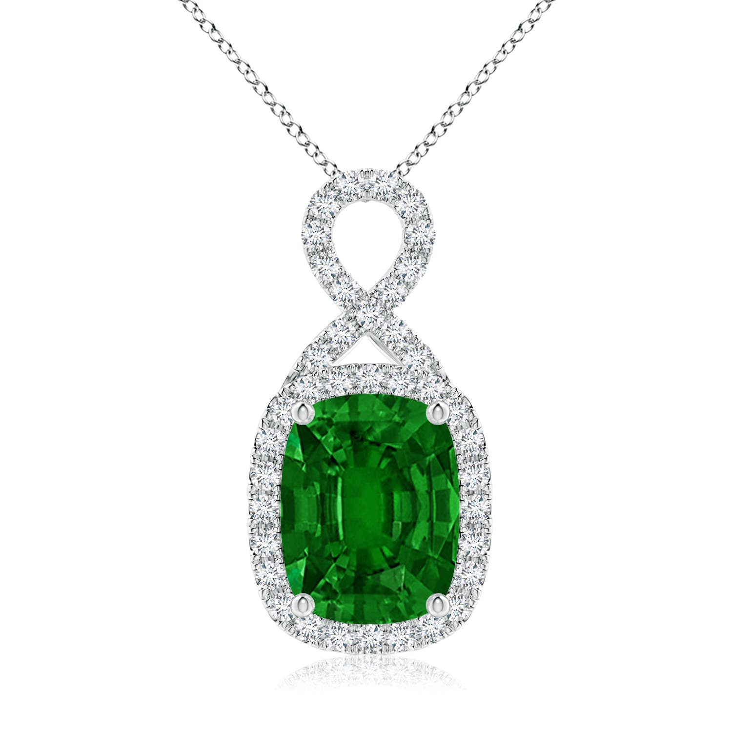 AAAA - Emerald / 1.48 CT / 14 KT White Gold