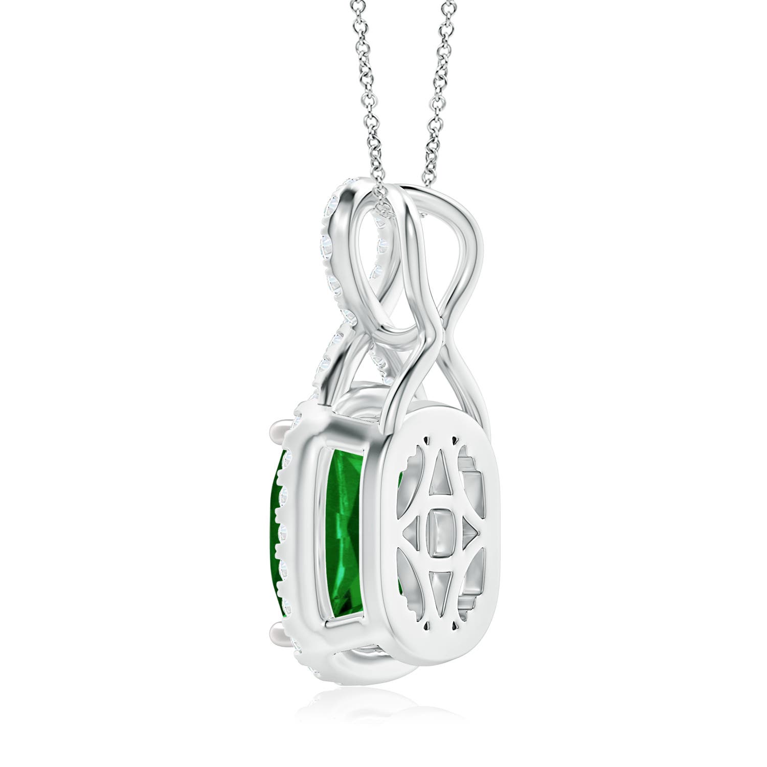 AAAA - Emerald / 1.48 CT / 14 KT White Gold