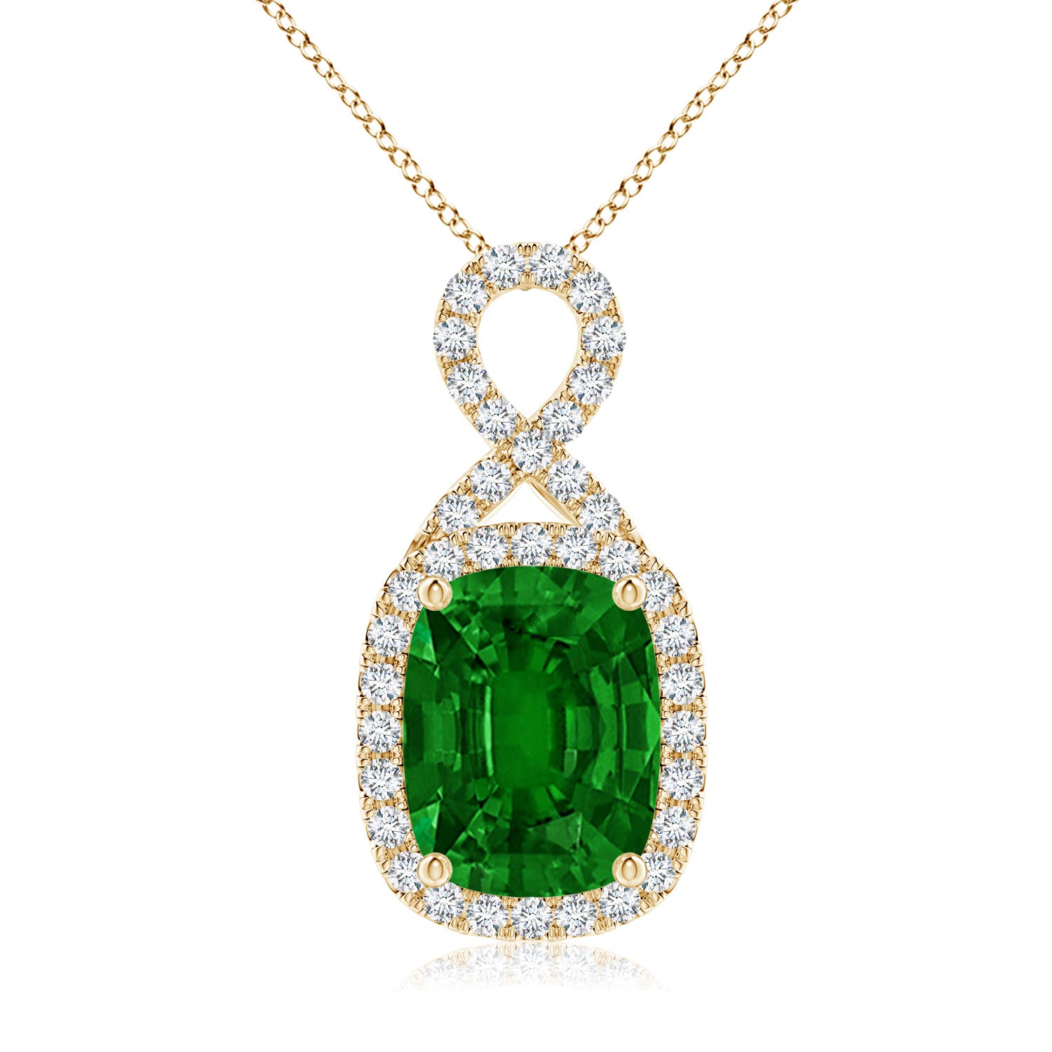 AAAA - Emerald / 1.48 CT / 14 KT Yellow Gold