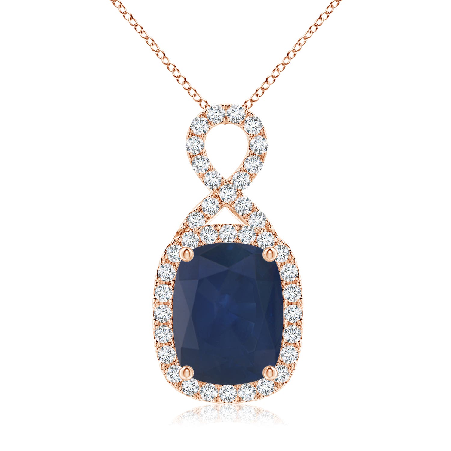 A - Blue Sapphire / 1.73 CT / 14 KT Rose Gold